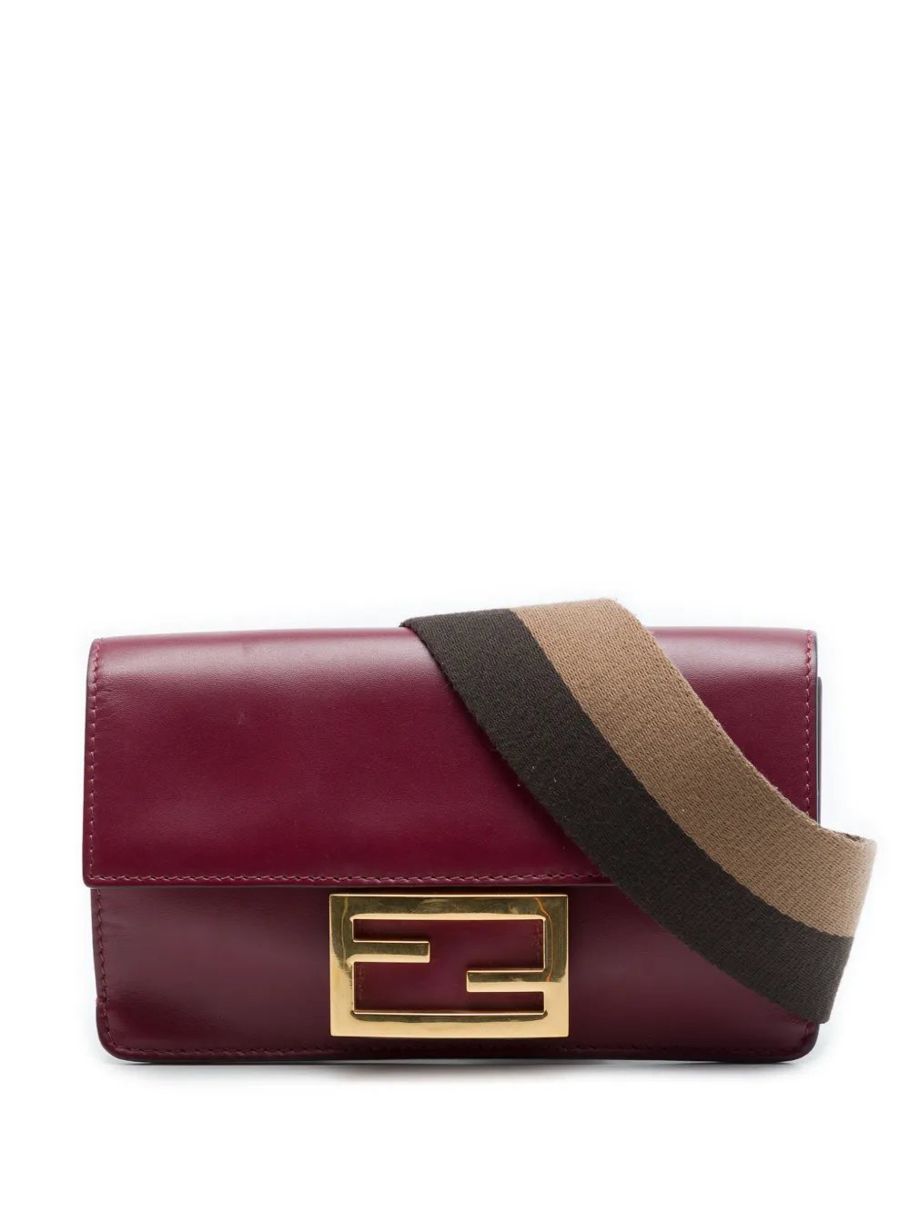 2010-2026 Mini Leather Flat Baguette crossbody bag