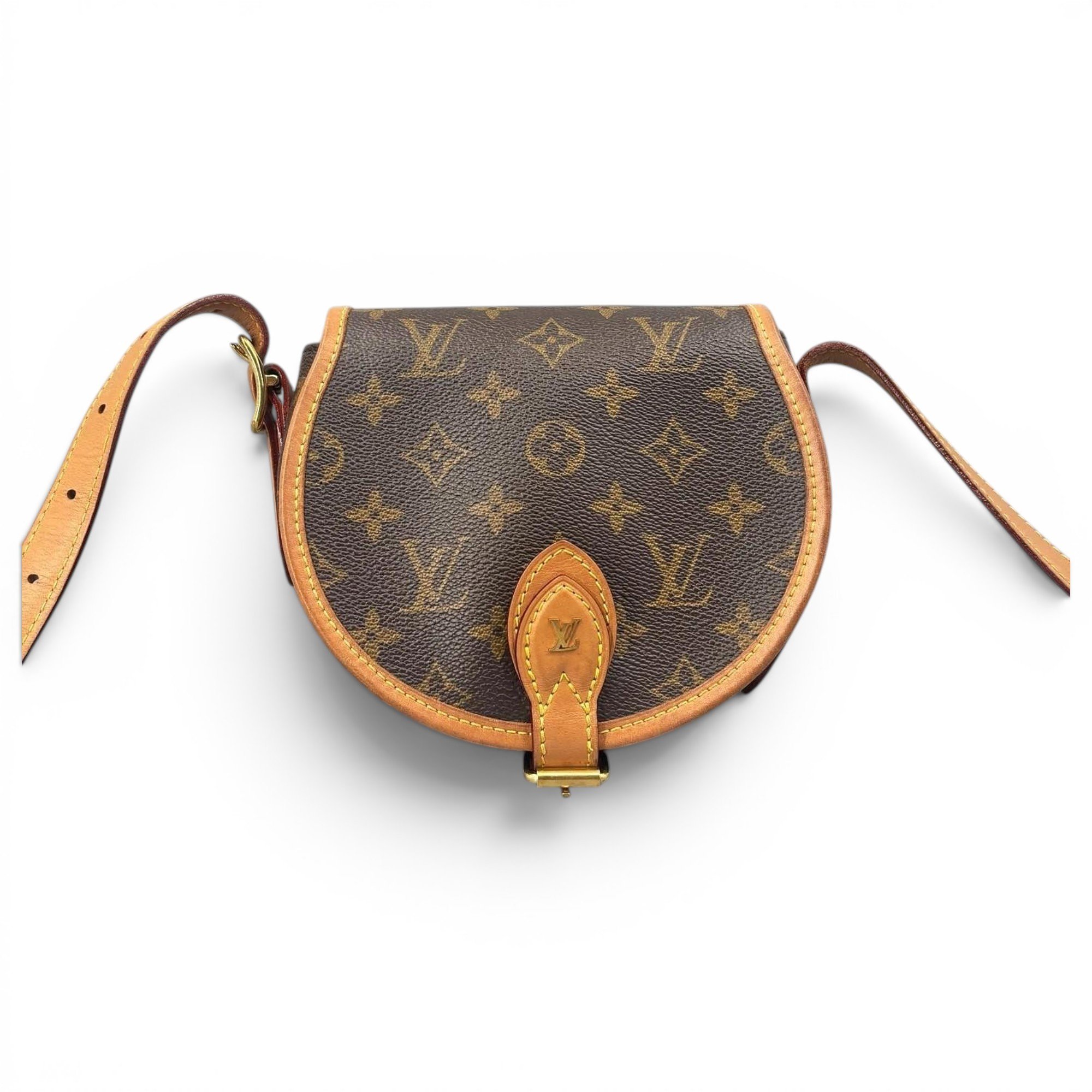Tambourin leather crossbody bag