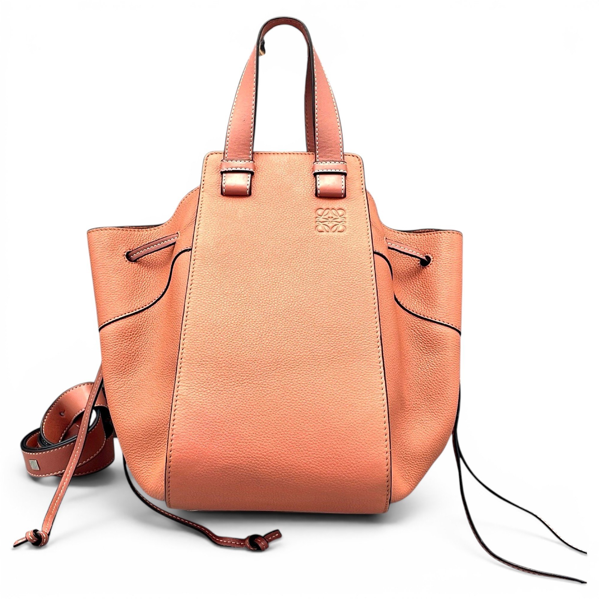 Hammock leather handbag