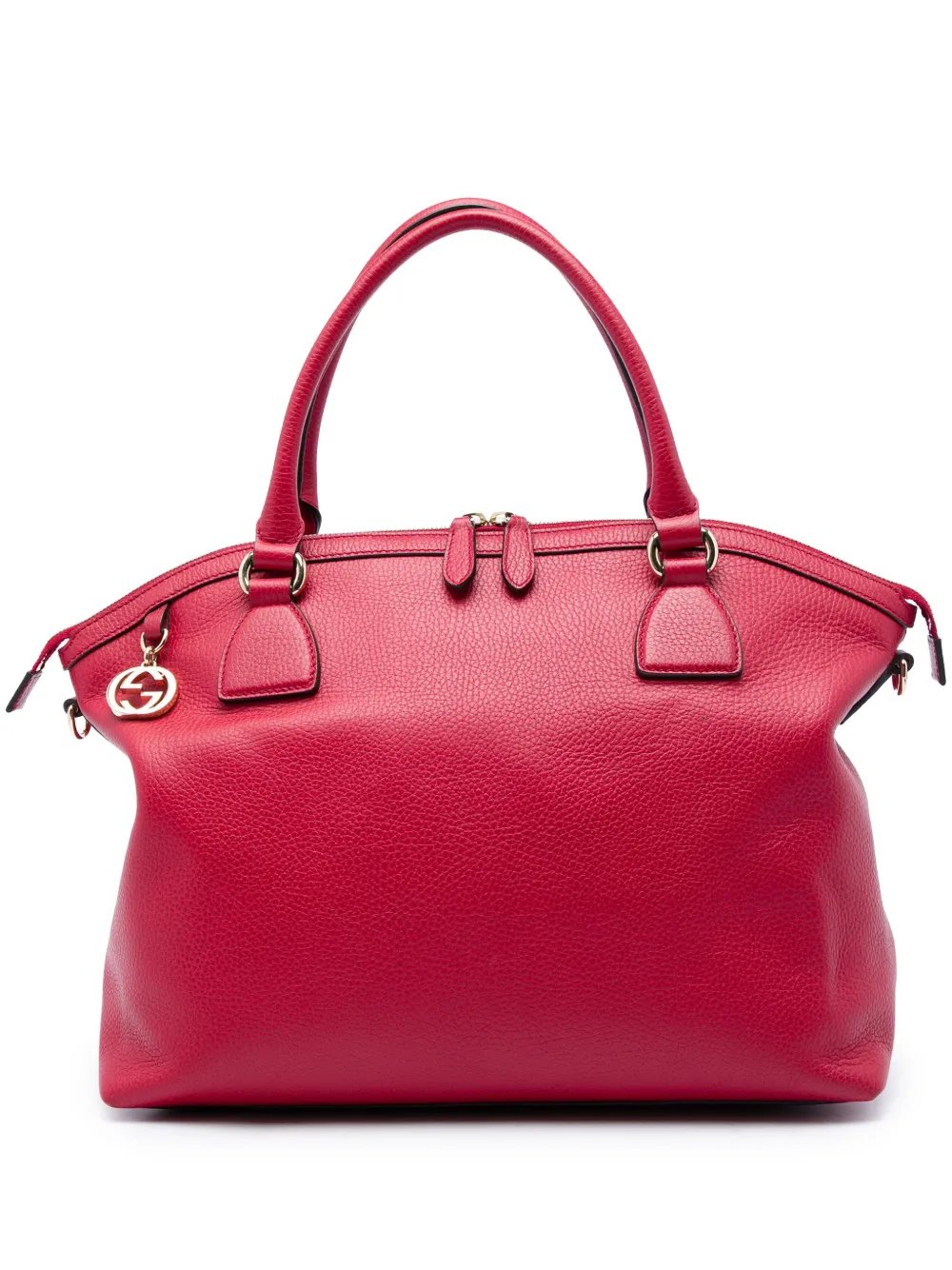 2016-2026 Large Dollar Calfskin GG Charm Dome satchel