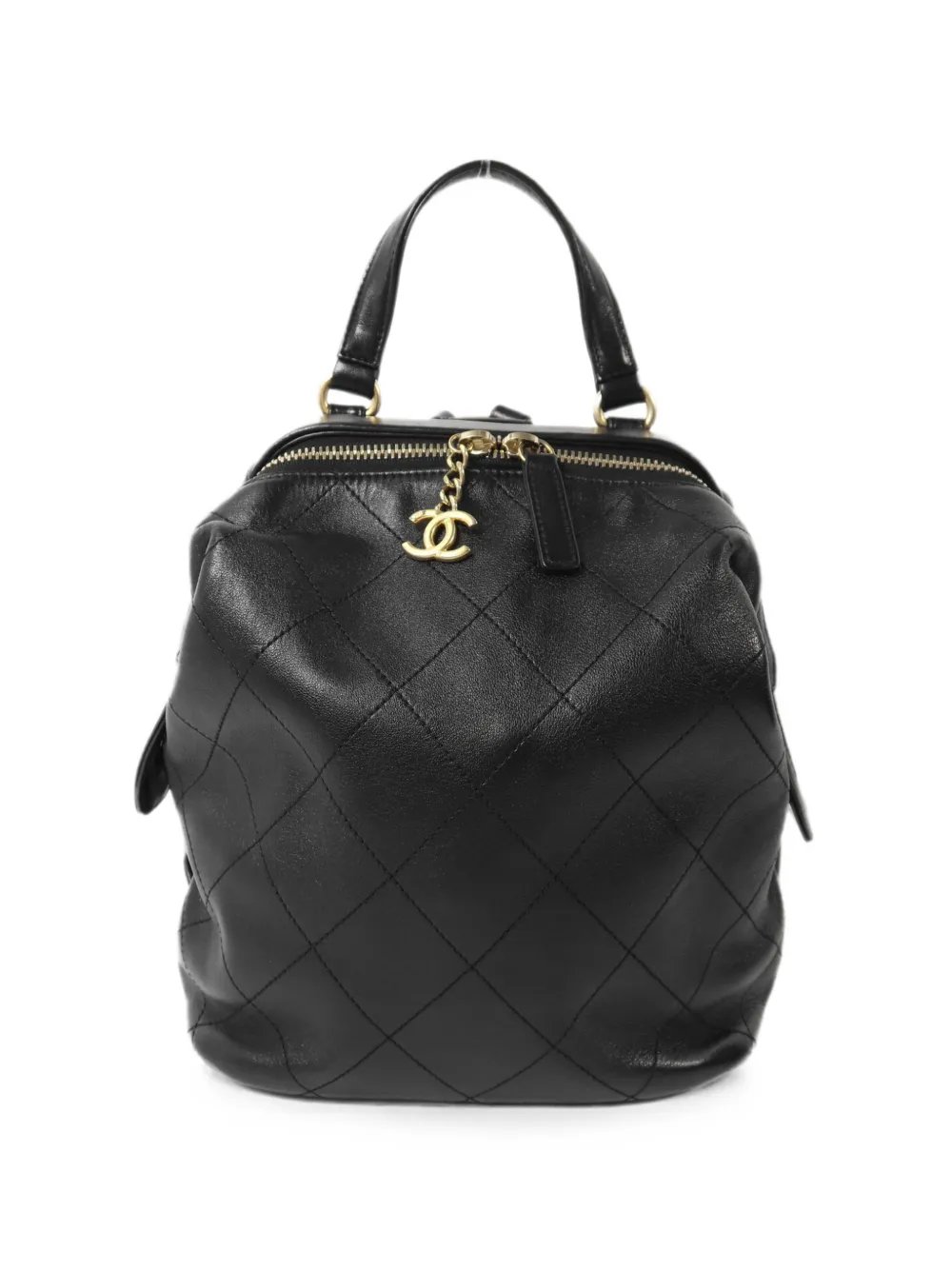 CC diamond-quilted backpack