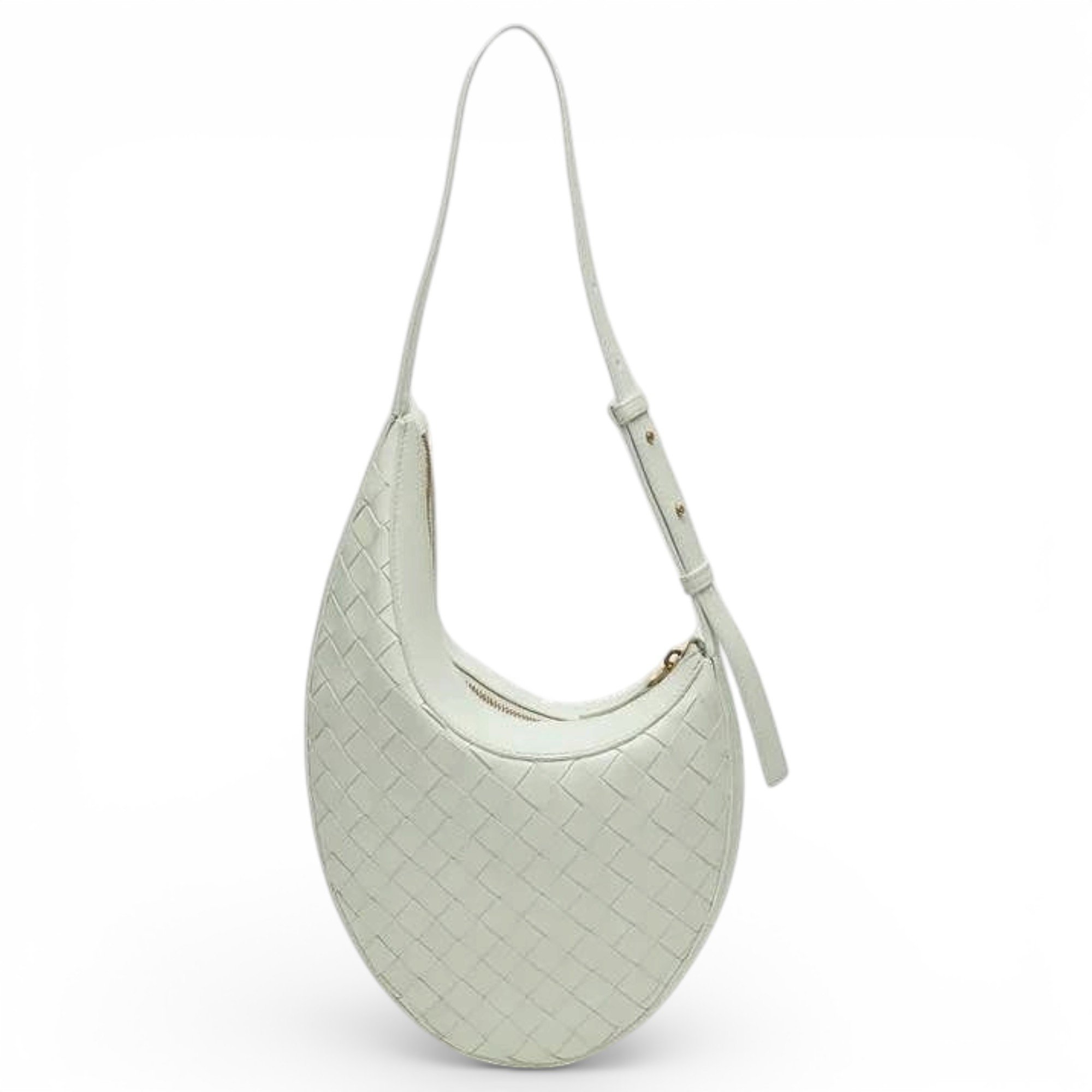 Drop leather handbag