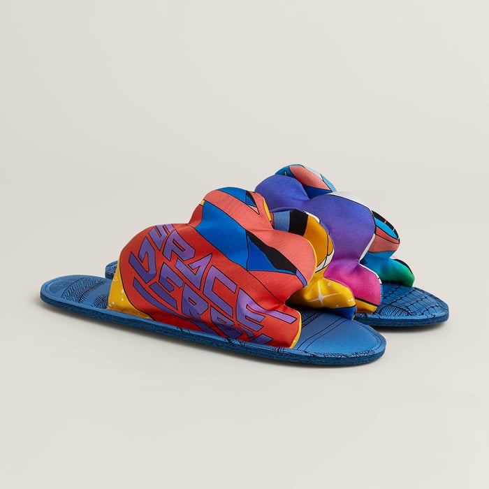 Random Silk Slippers