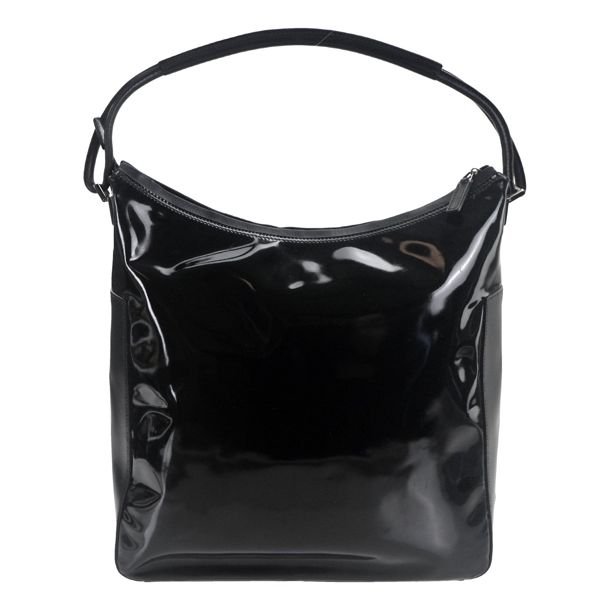 Patent leather handbag