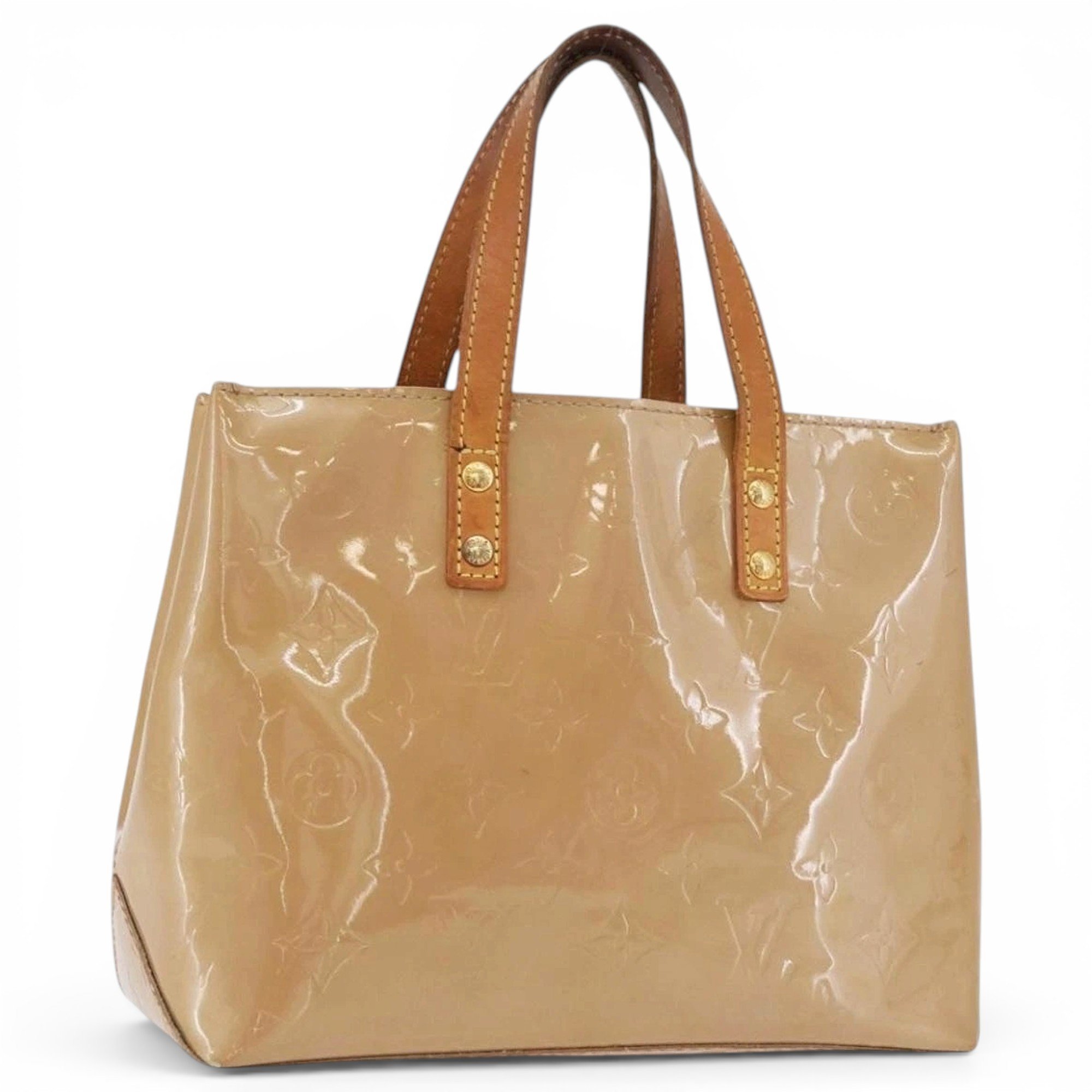 Patent leather handbag