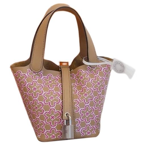 Picotin leather handbag