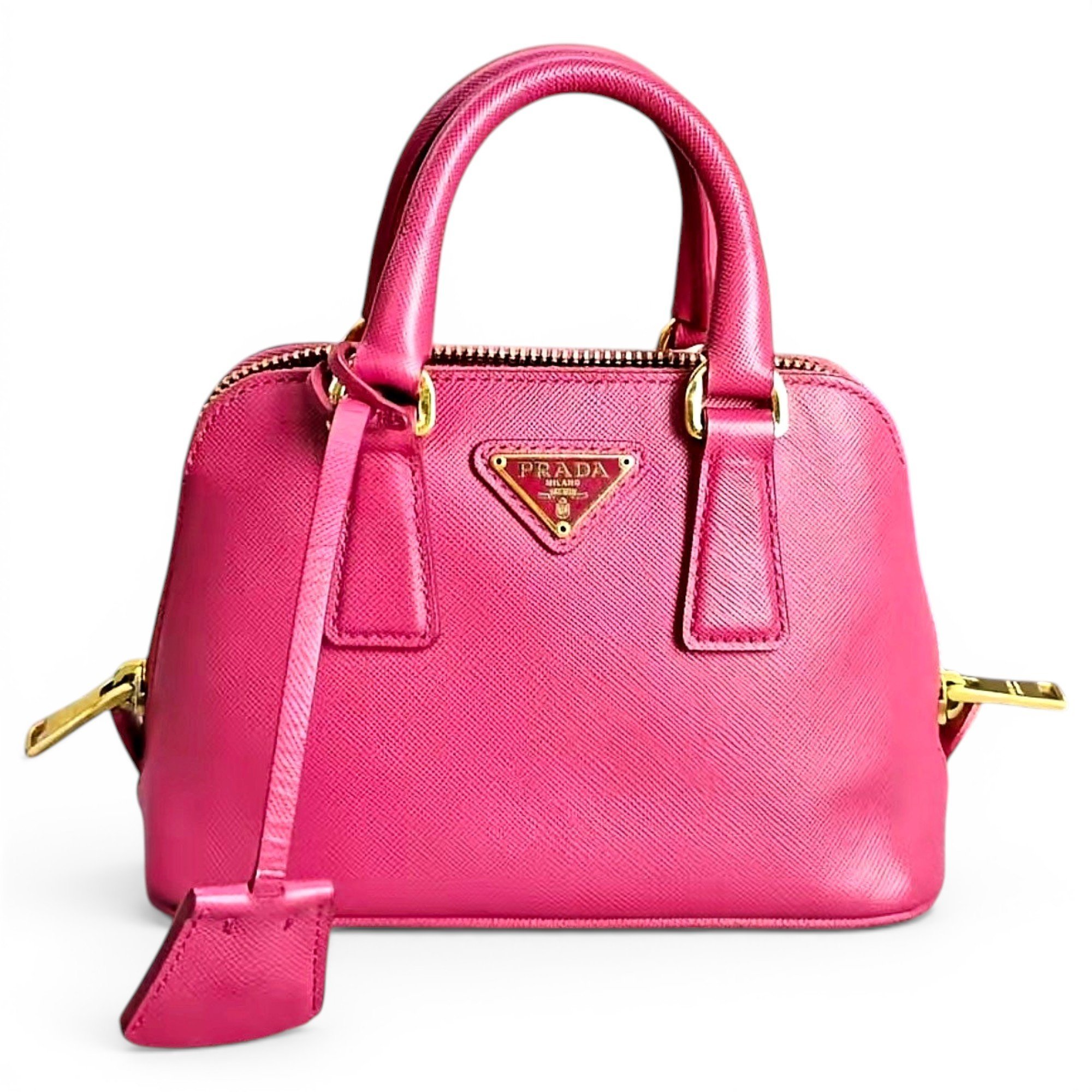 Promenade leather handbag
