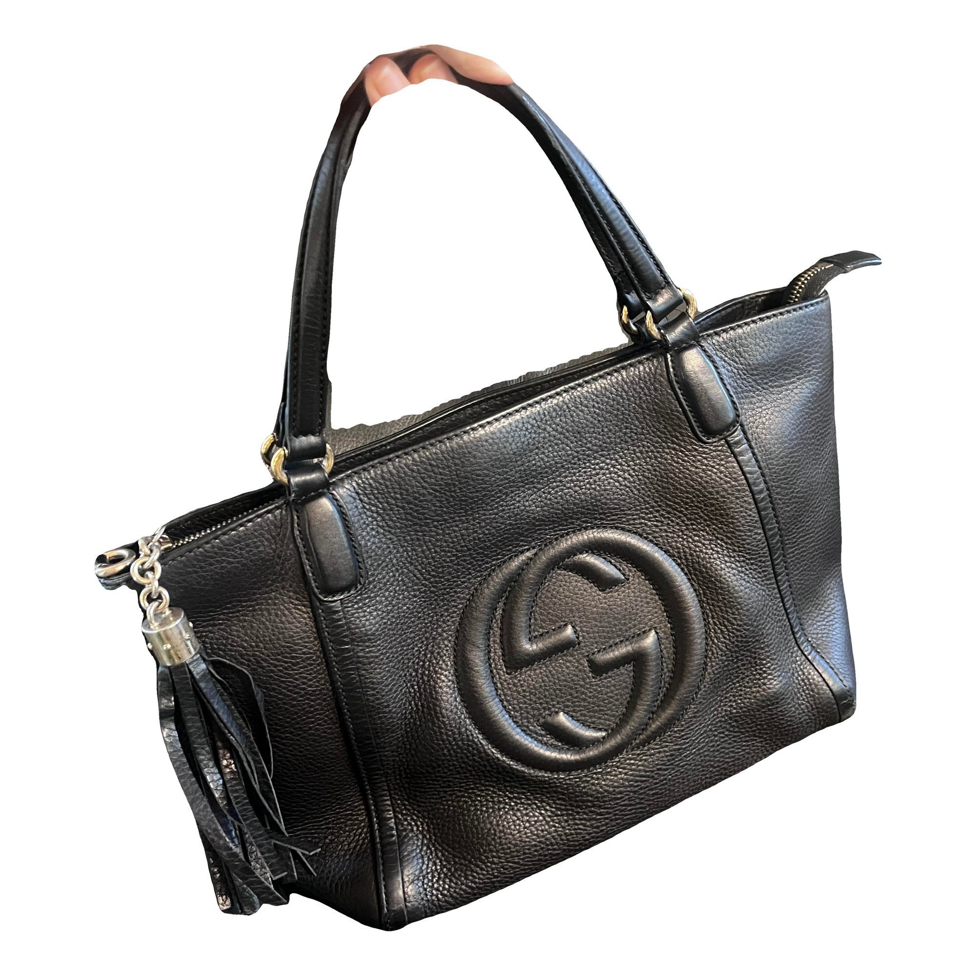 Soho Top Handle leather handbag