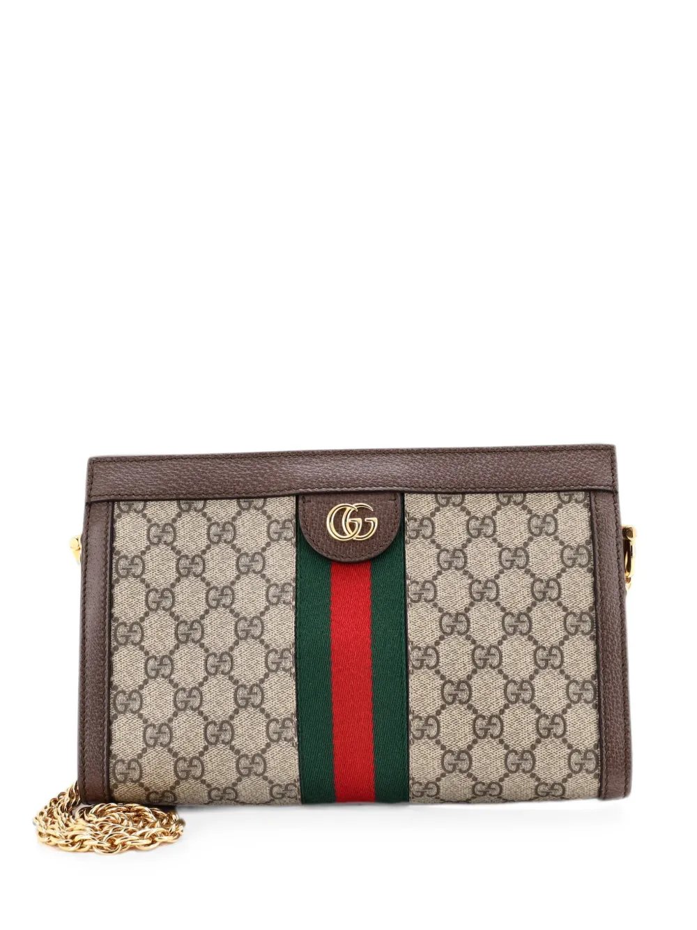 Ophidia Chain Shoulder Bag GG Coated Canvas Small crossbody bag