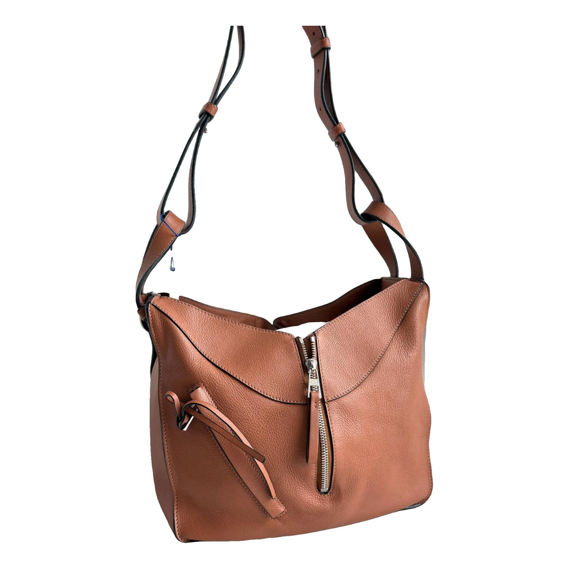 Hammock leather handbag