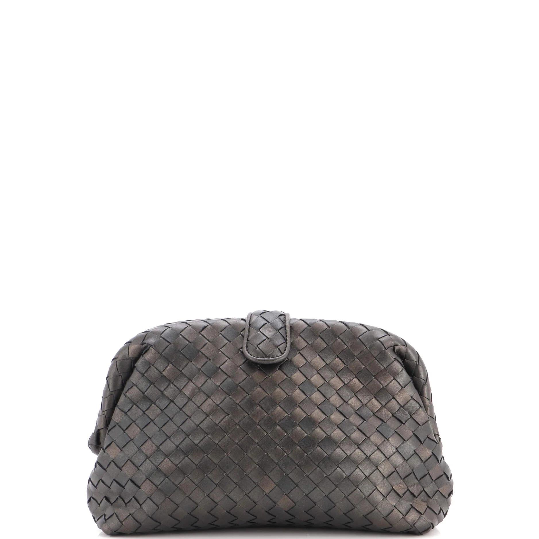 Leather clutch bag