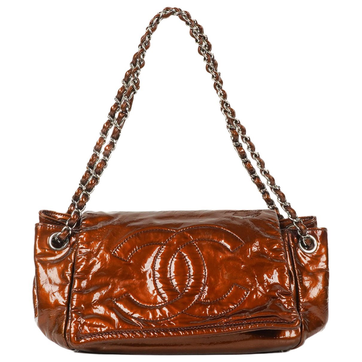Patent leather handbag