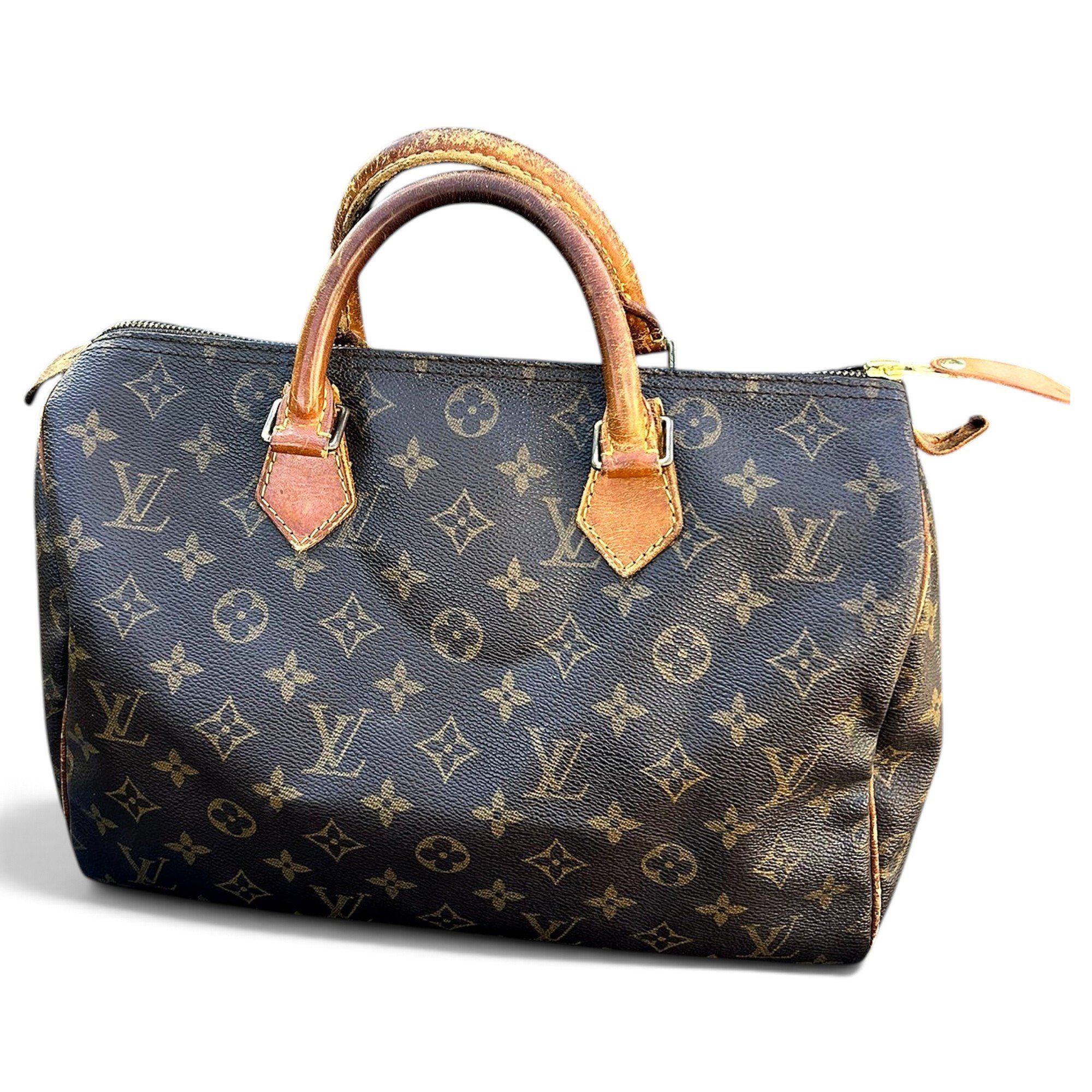 Speedy leather handbag