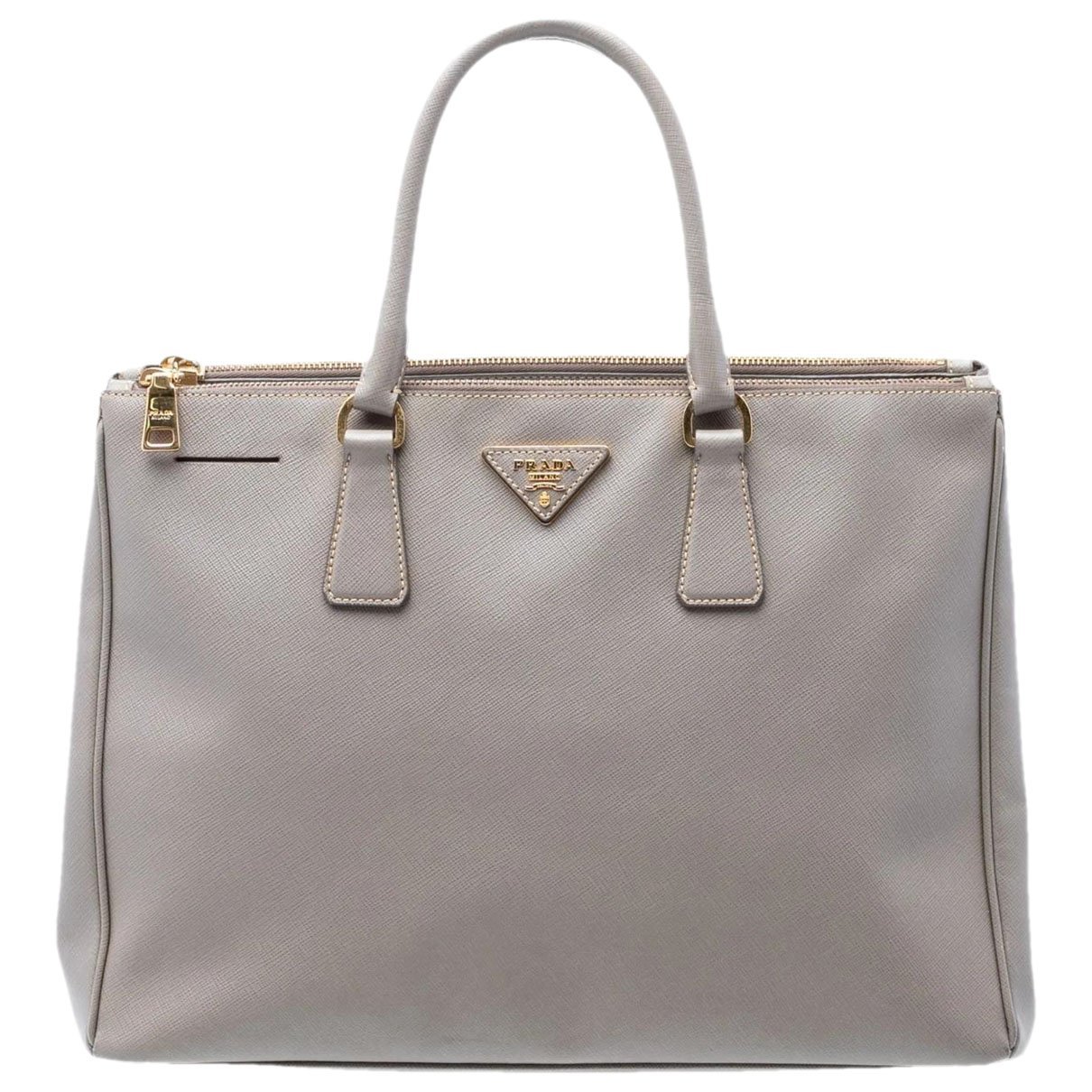 Double leather tote