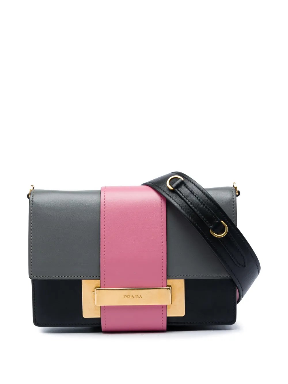 2013-2026 Tricolor City Calf Ribbon crossbody bag