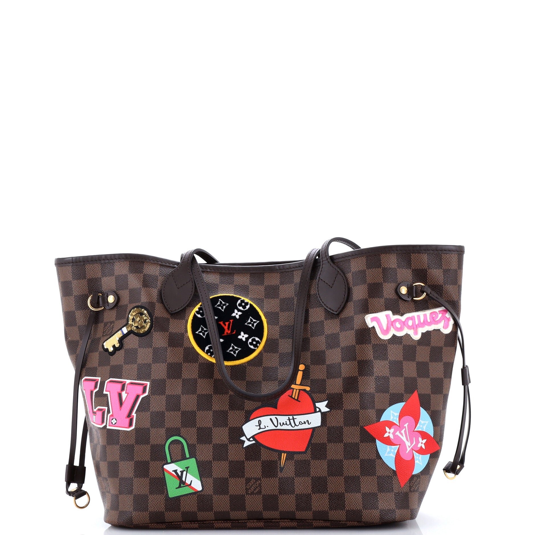 Neverfull NM Tote Limited Edition Patches Damier MM