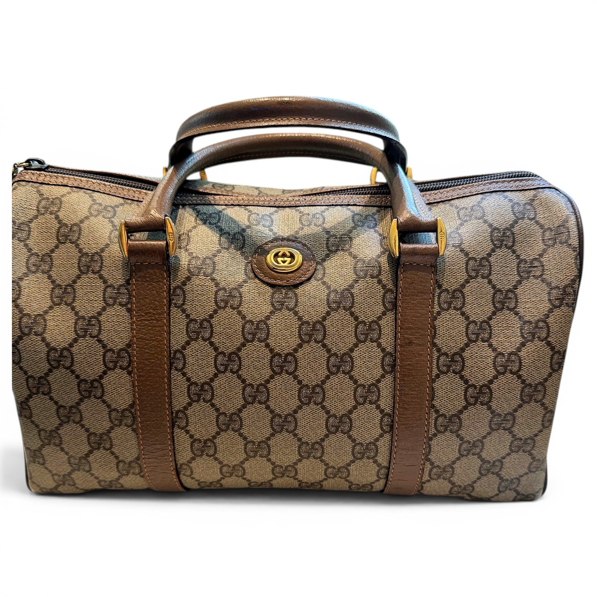 Boston leather bag