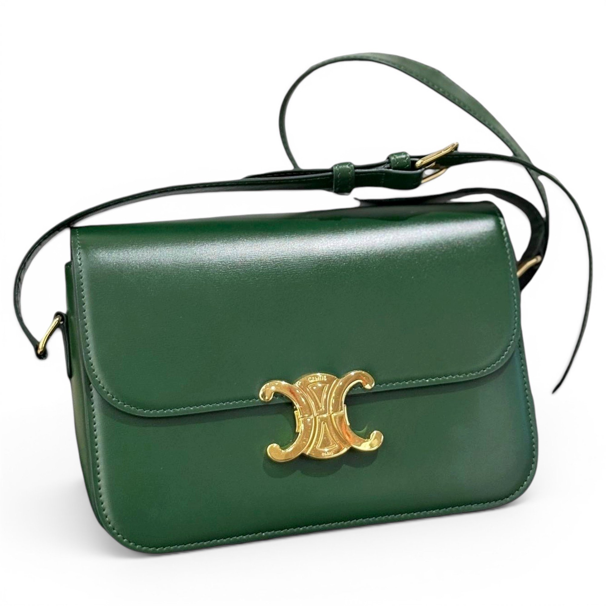 Triomphe leather handbag