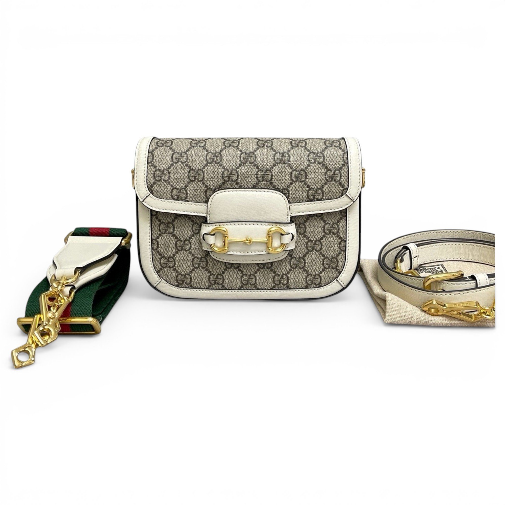 Horsebit 1955 Flap cloth handbag
