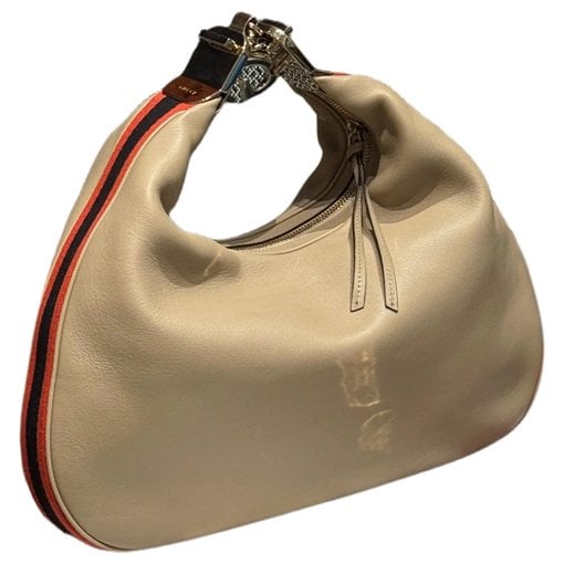 Attache leather handbag