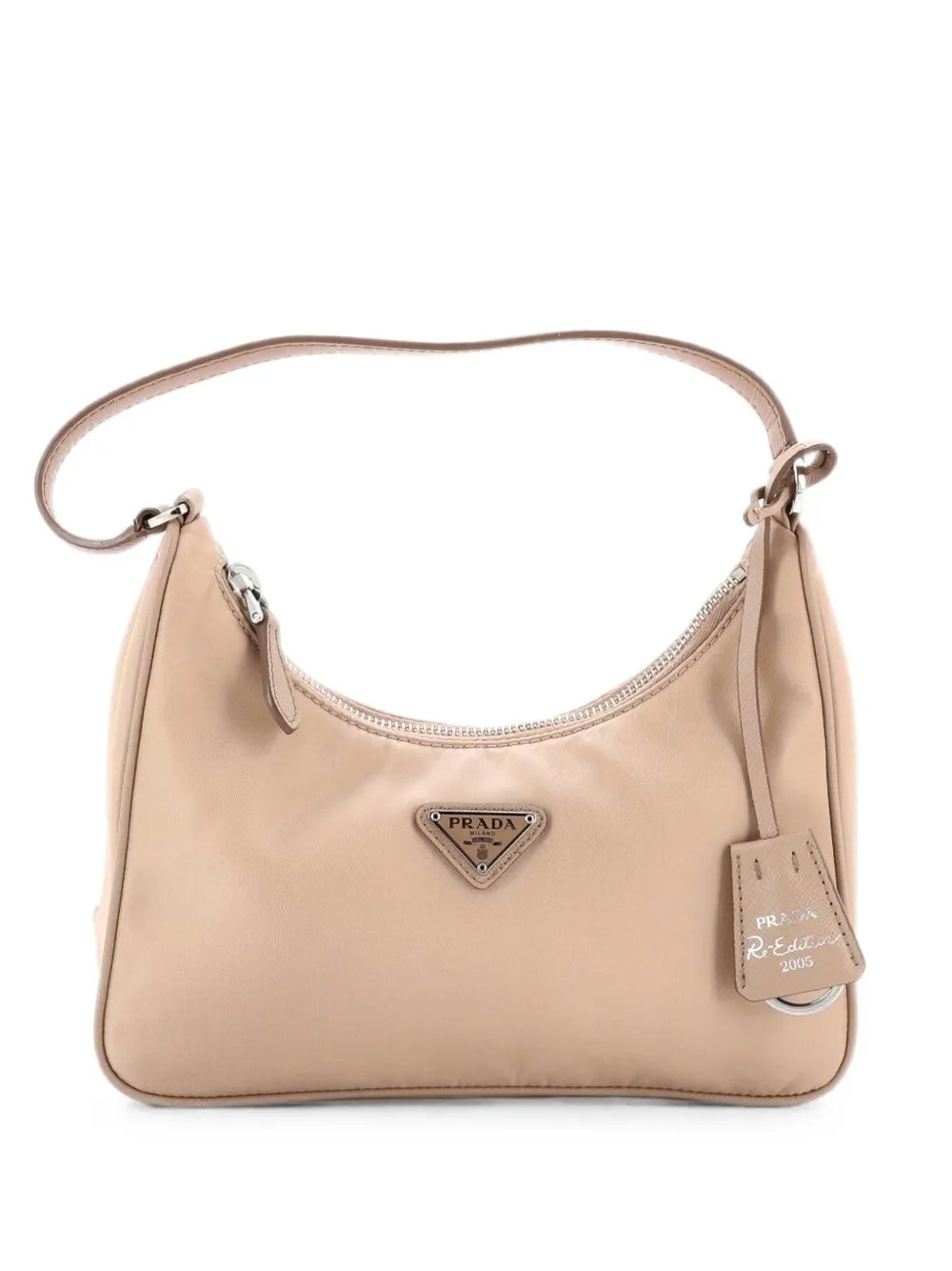 Re-Edition 2005 Tessuto with Saffiano Leather Mini hobo bag