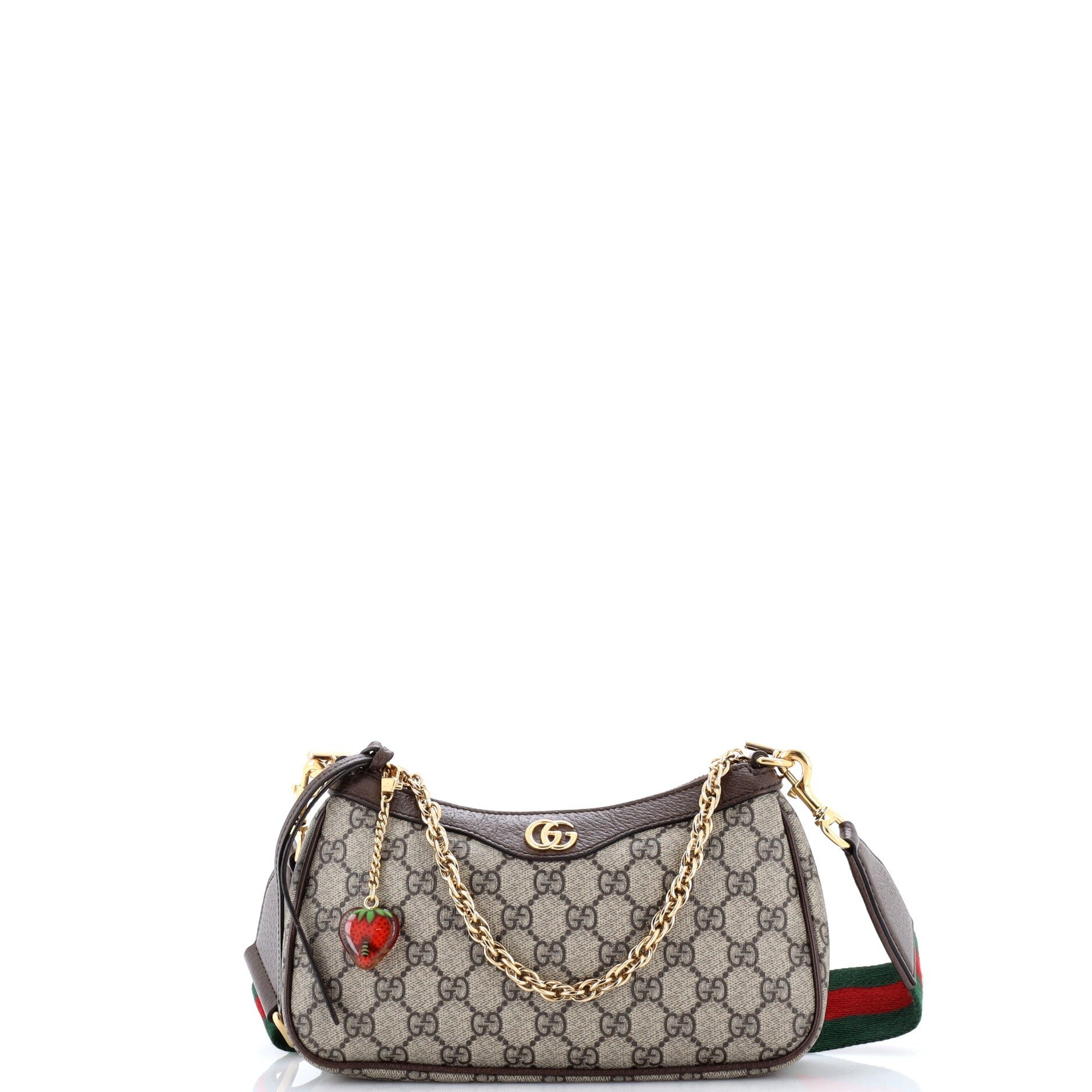 Ophidia Charm Shoulder Bag GG Coated Canvas Small