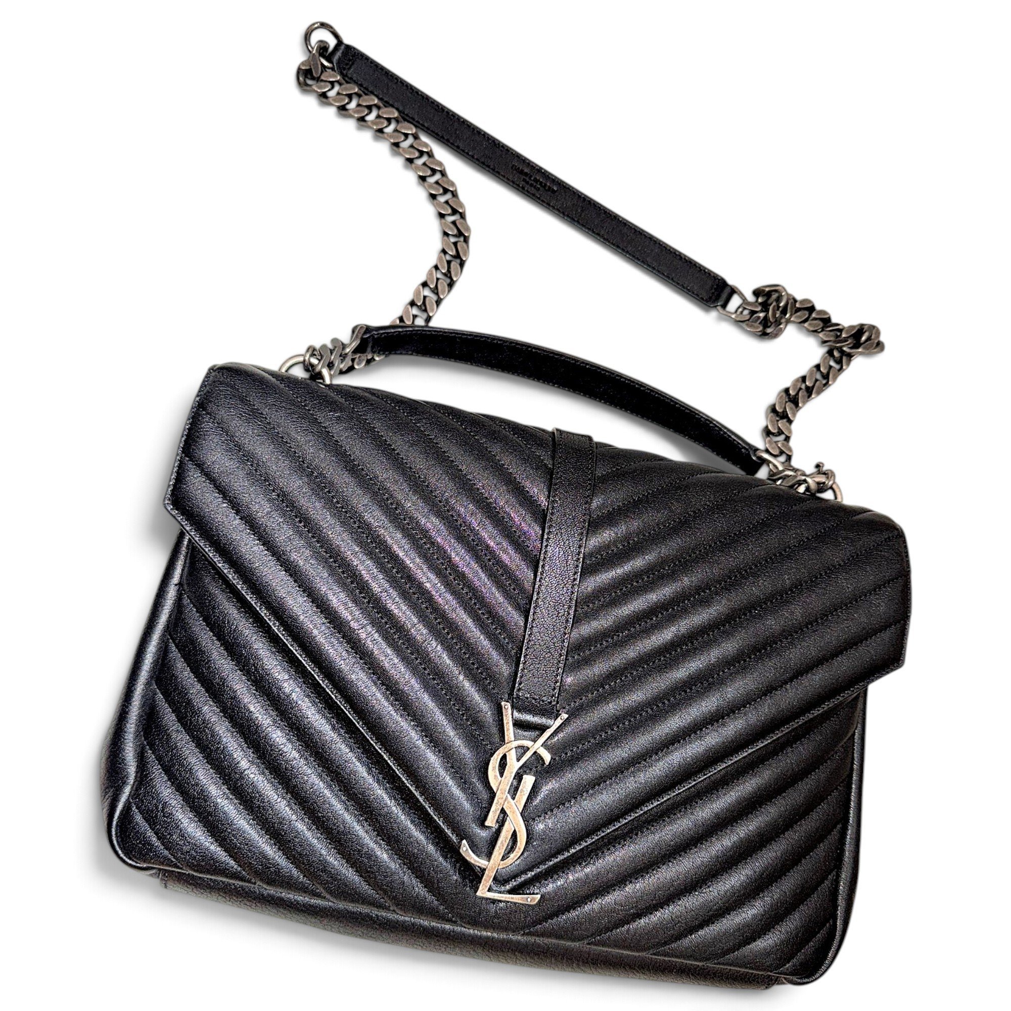 Collége monogramme leather handbag