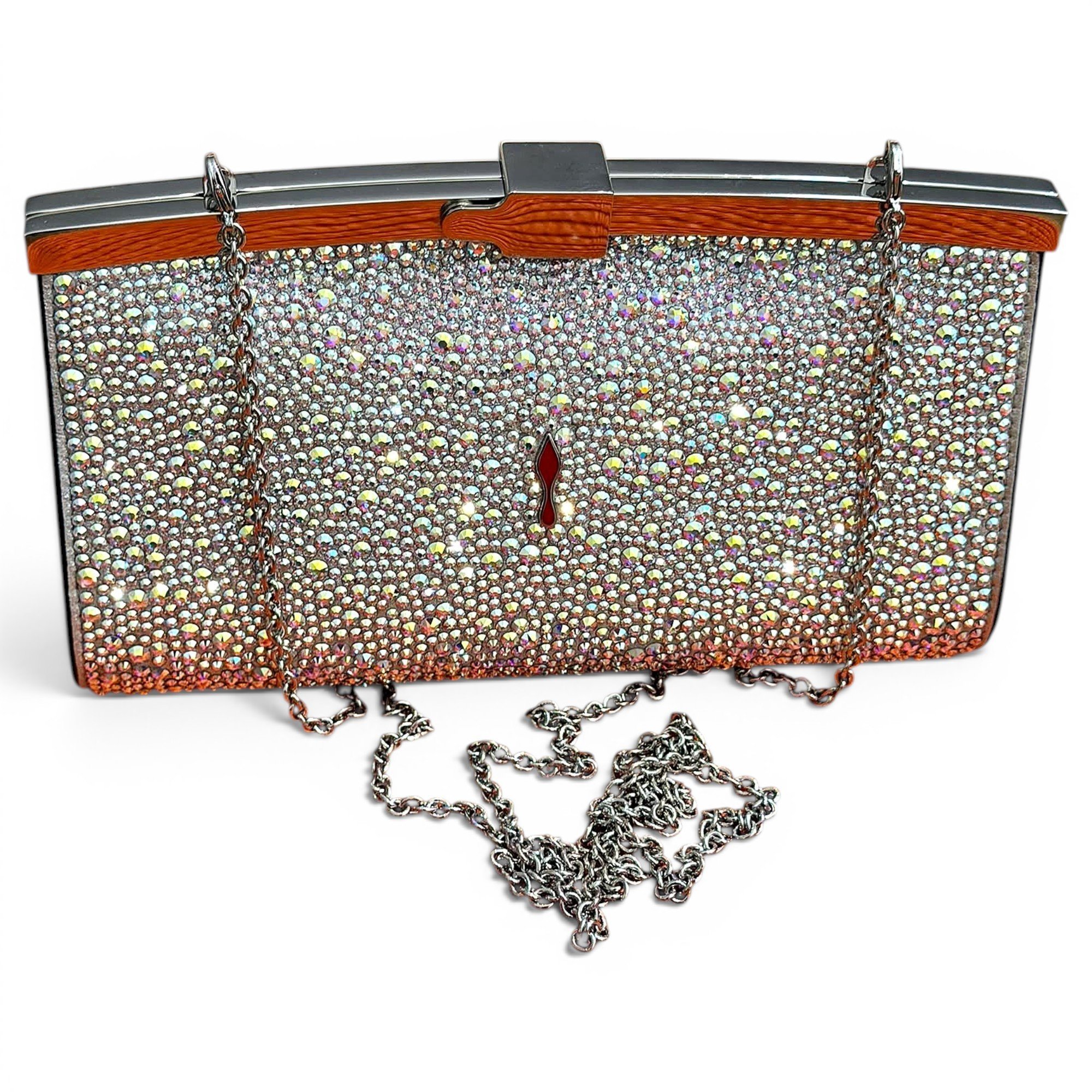Glitter clutch bag