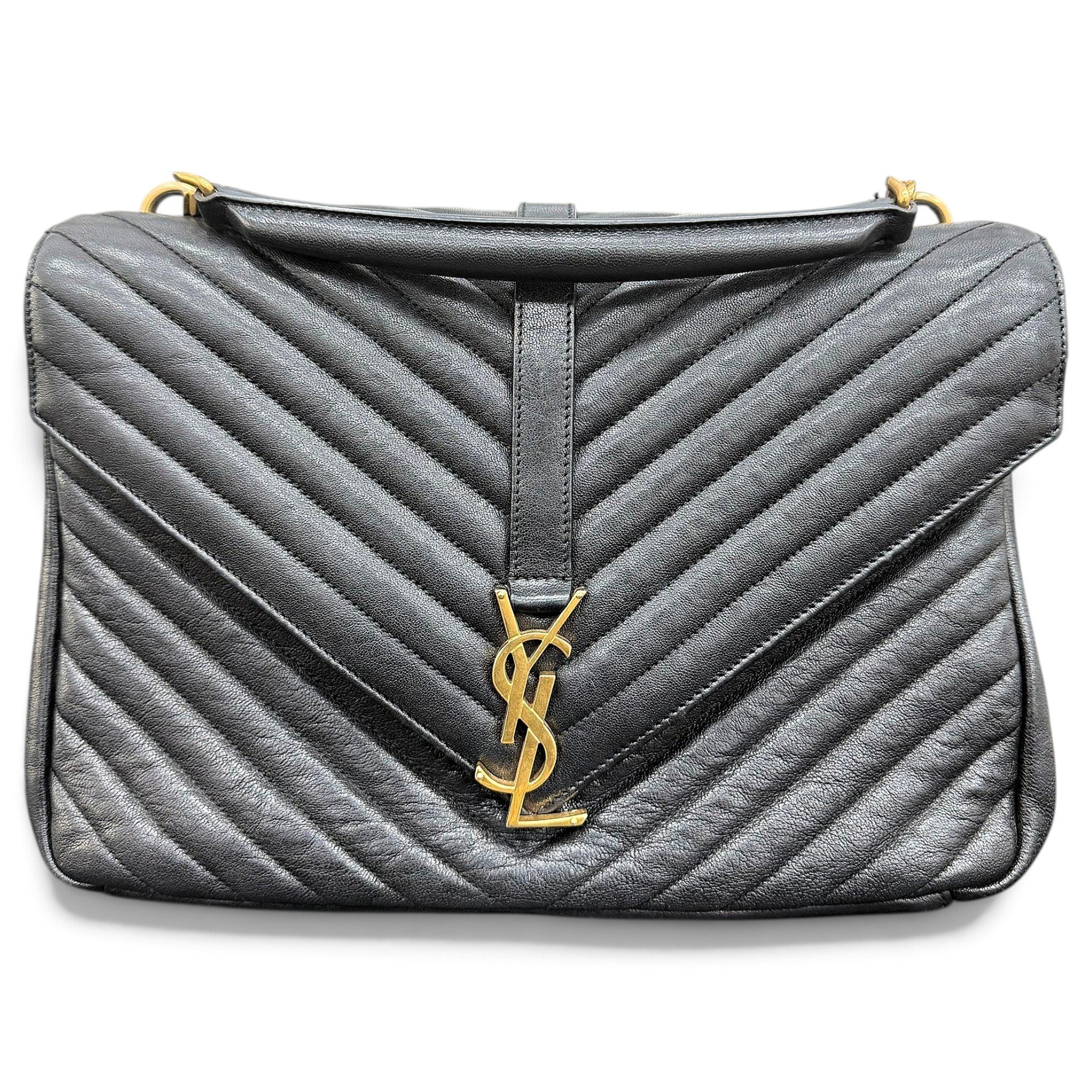 Saint Laurent Collége monogramme leather handbag