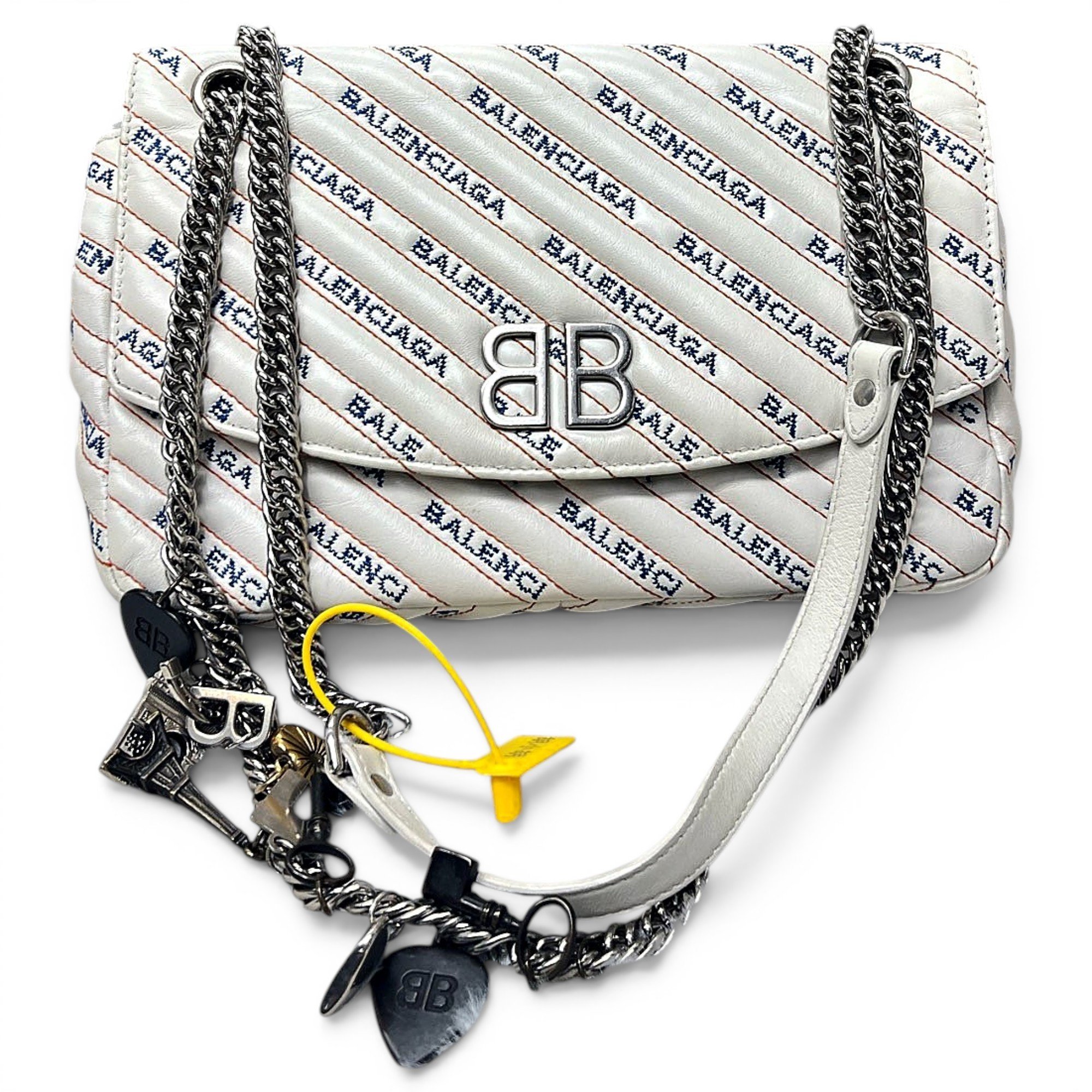 BB Round leather handbag