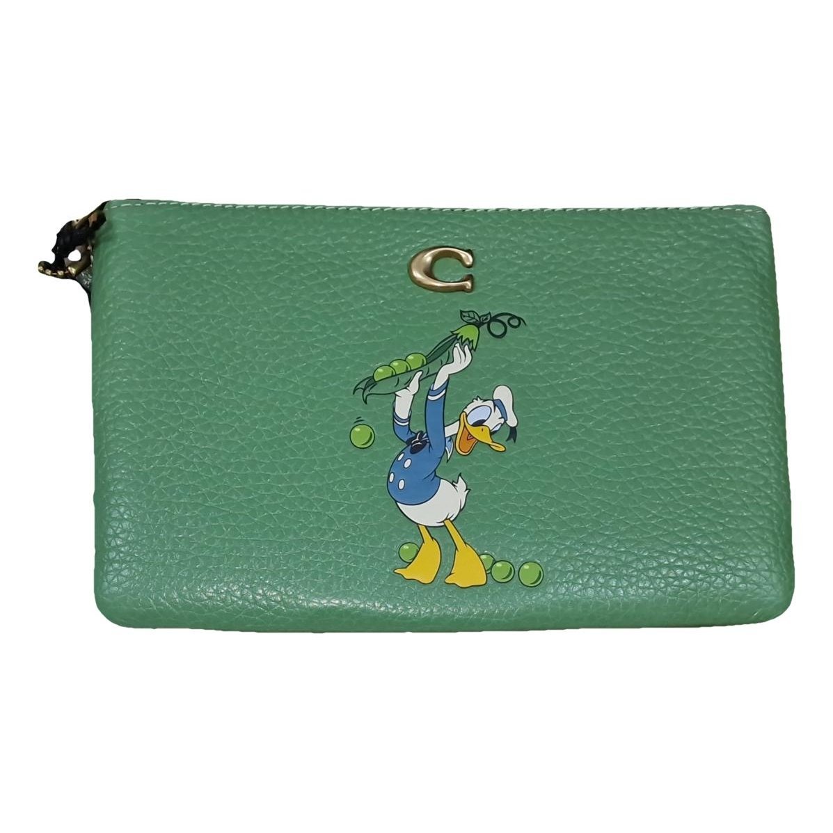 Leather clutch bag