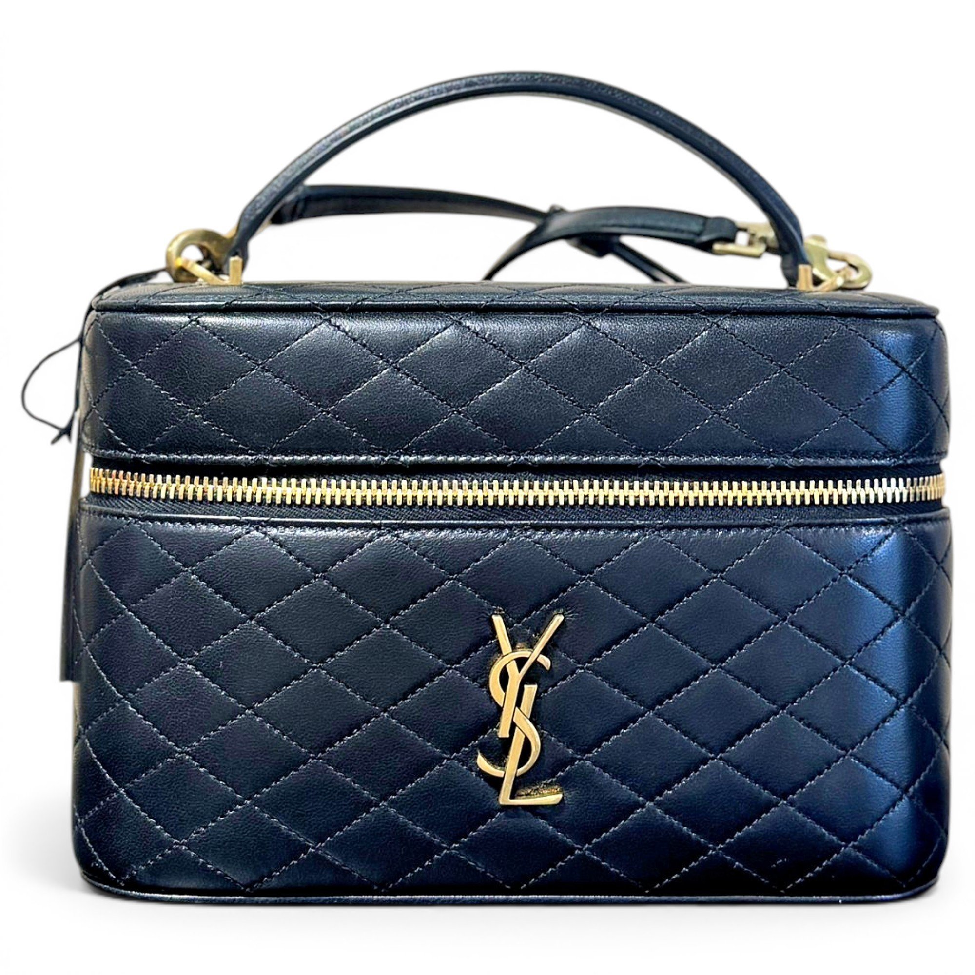 Leather clutch bag
