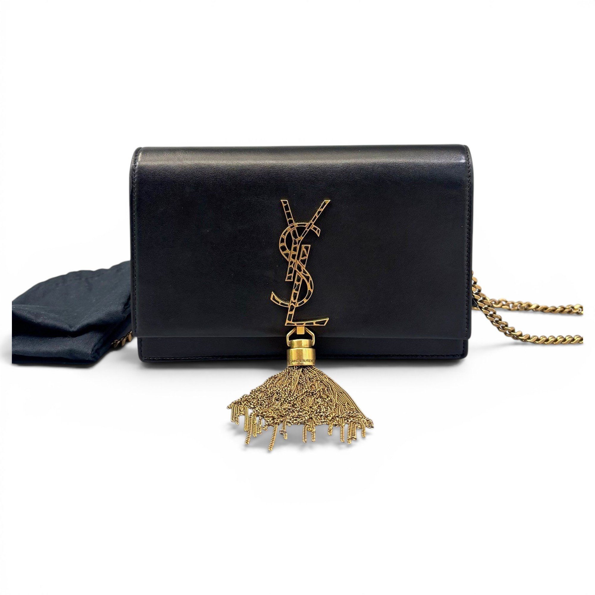 Pompom Kate leather crossbody bag