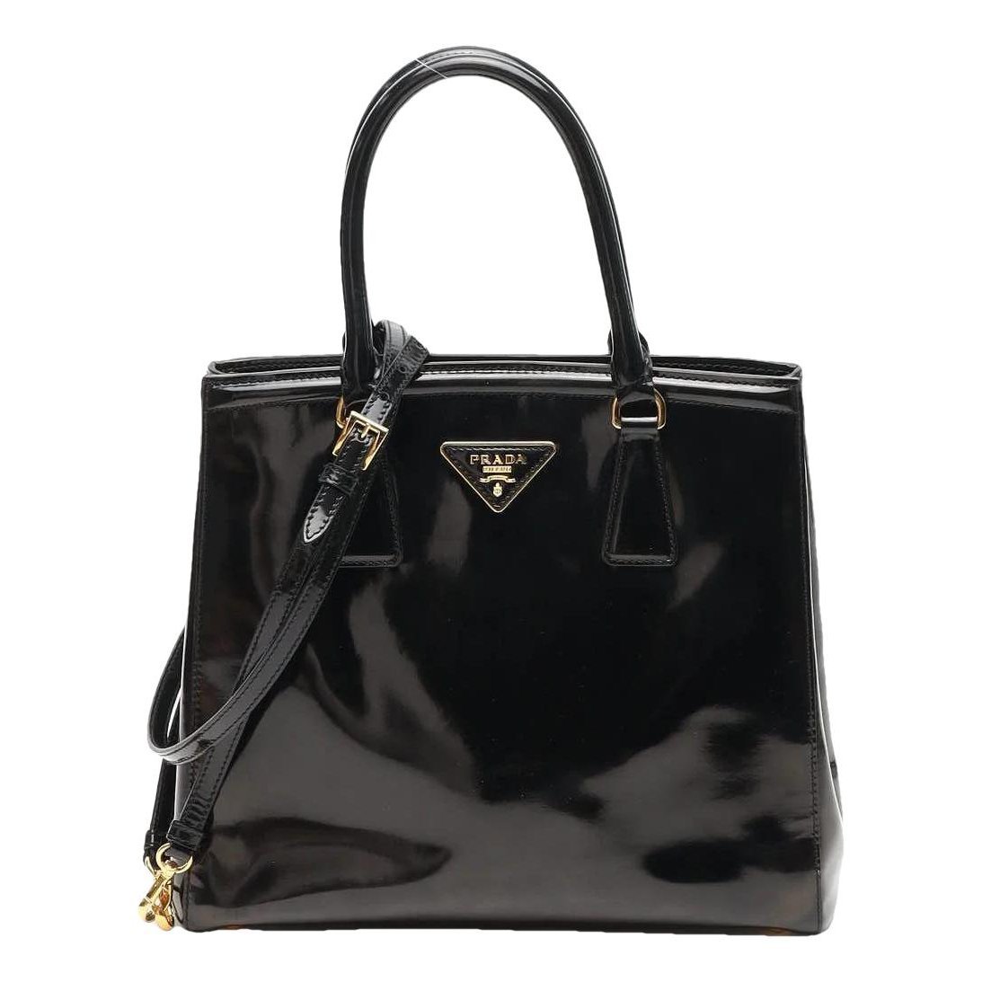 Galleria patent leather handbag