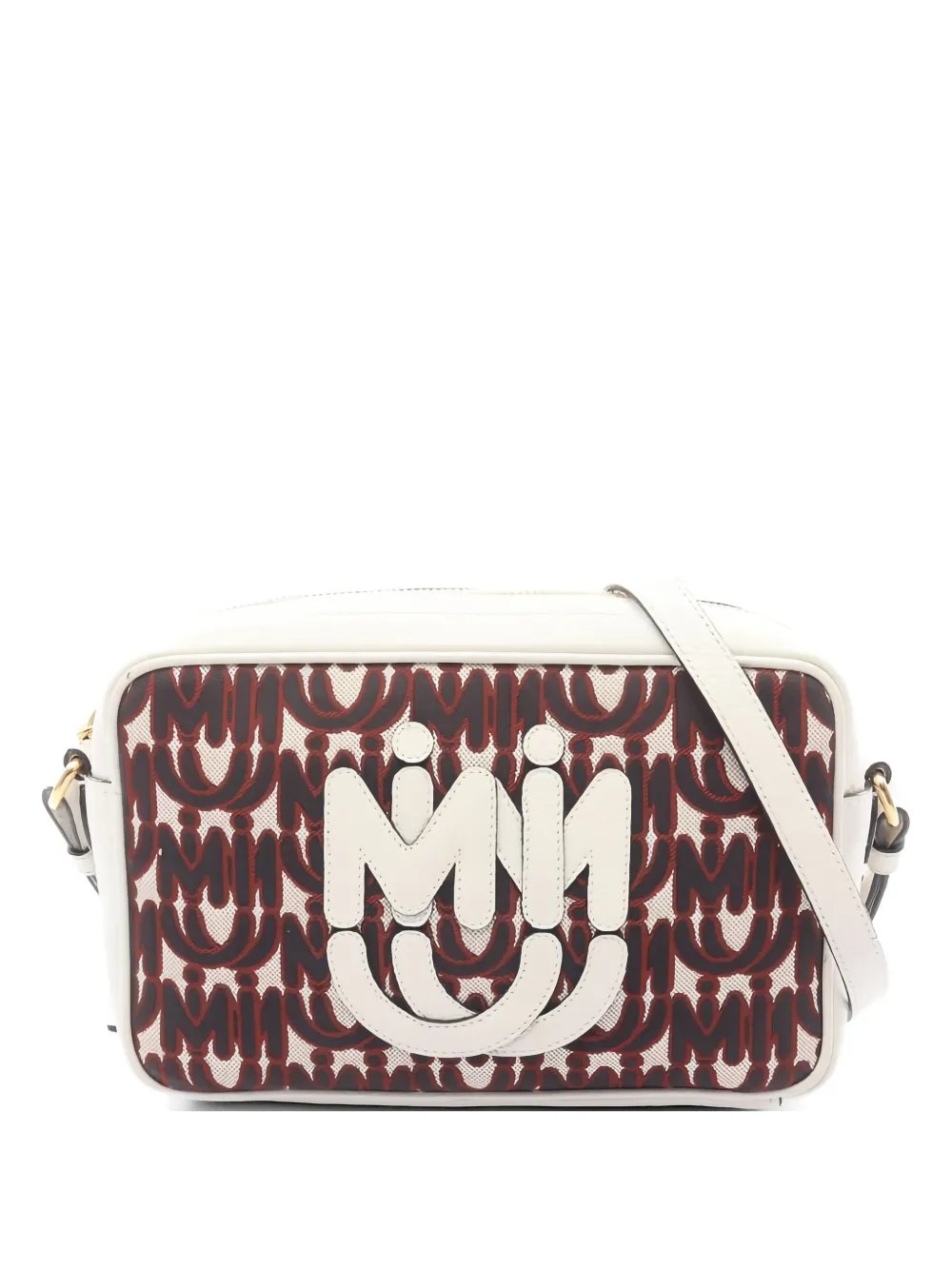 2000s logo jacquard shoulder bag