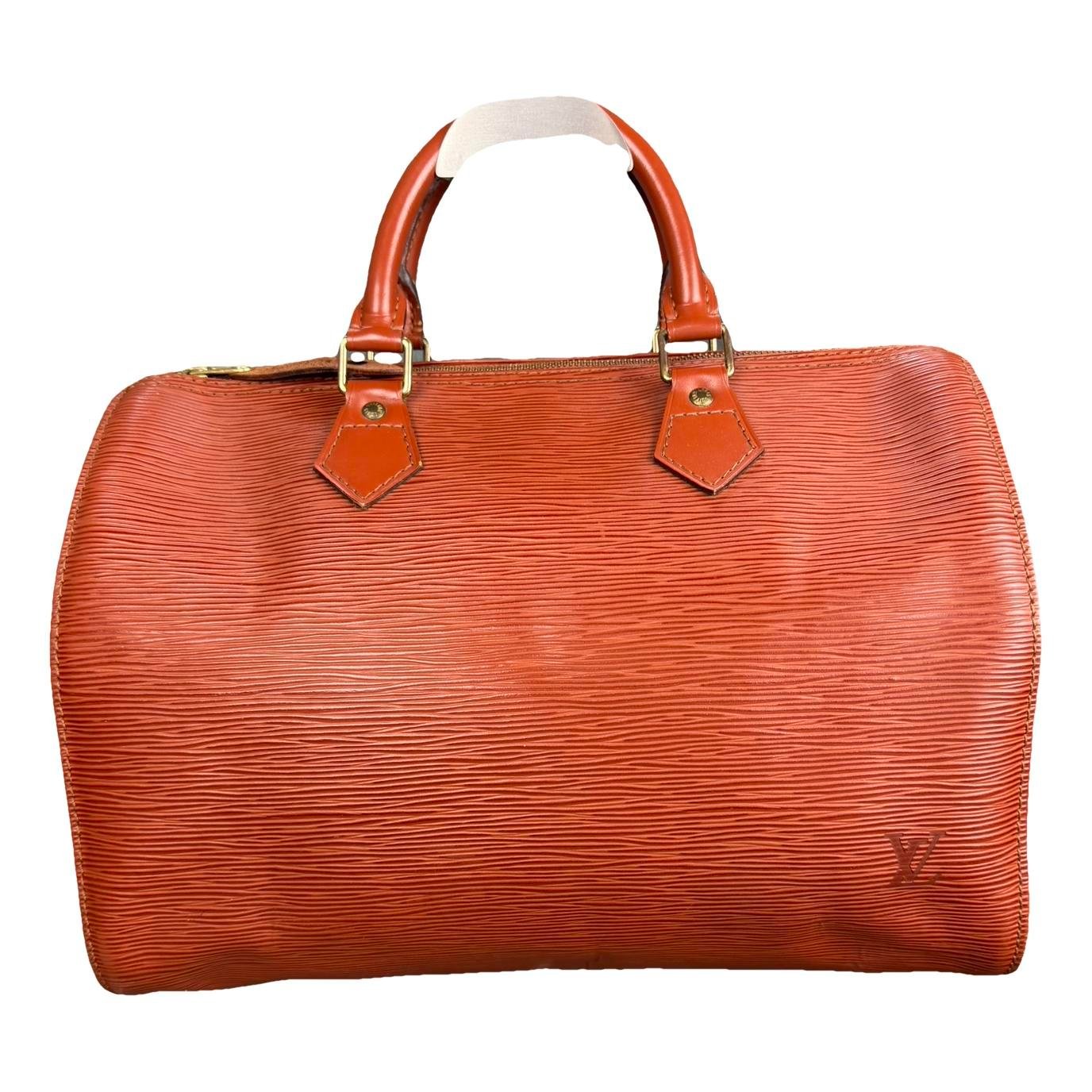 Speedy leather handbag