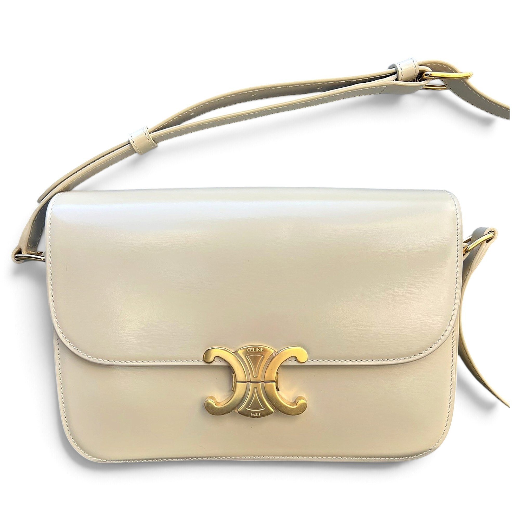 Triomphe leather handbag