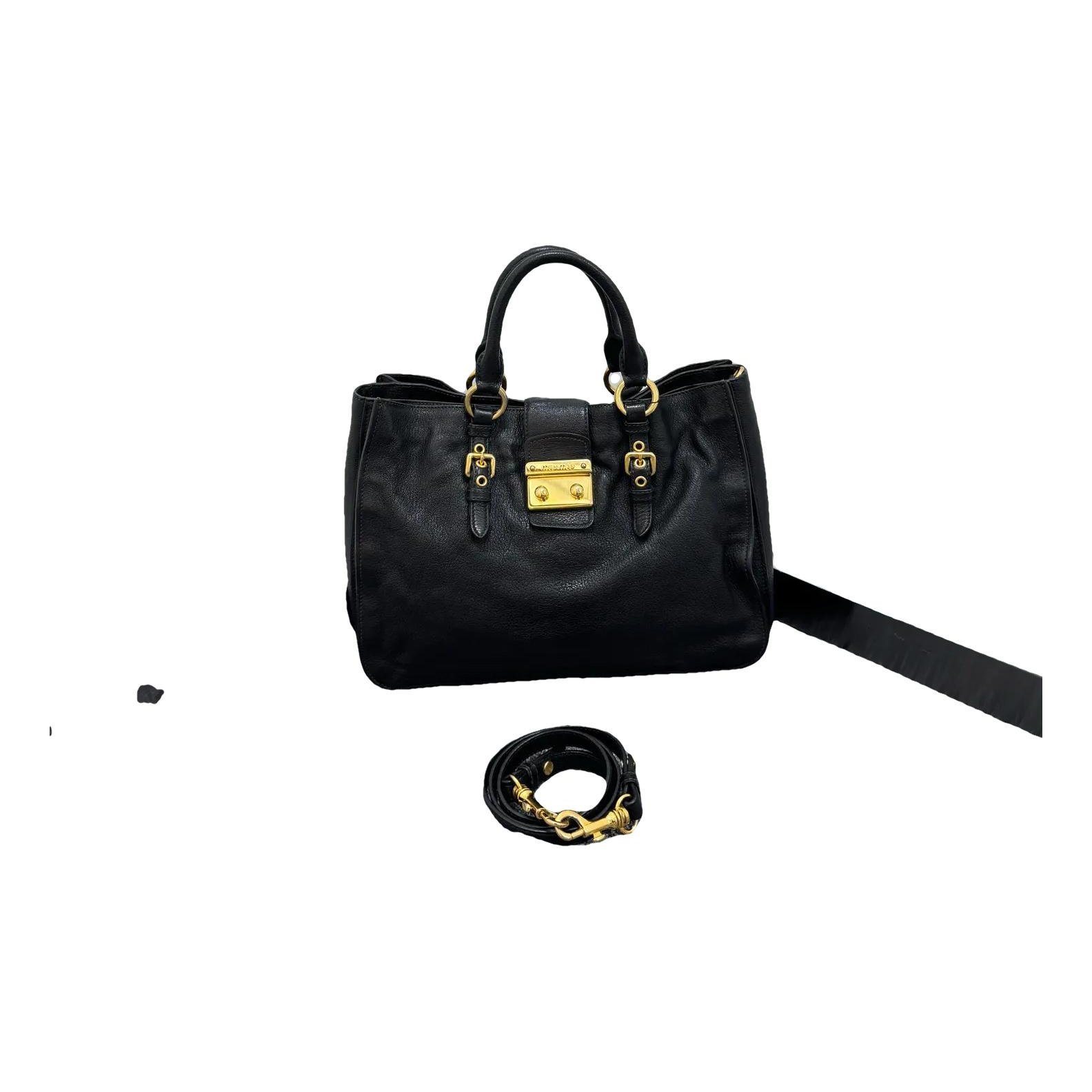Madras leather handbag