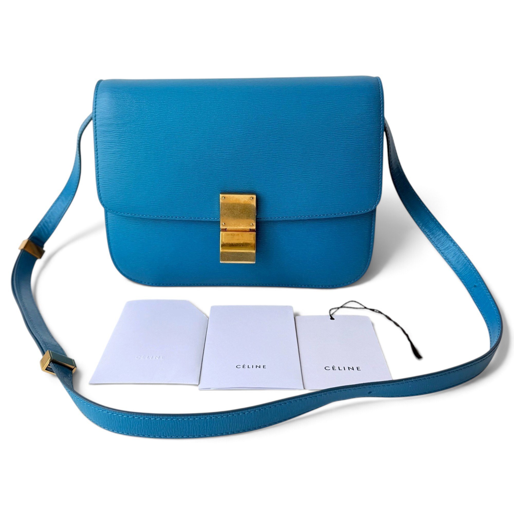 Classic leather crossbody bag