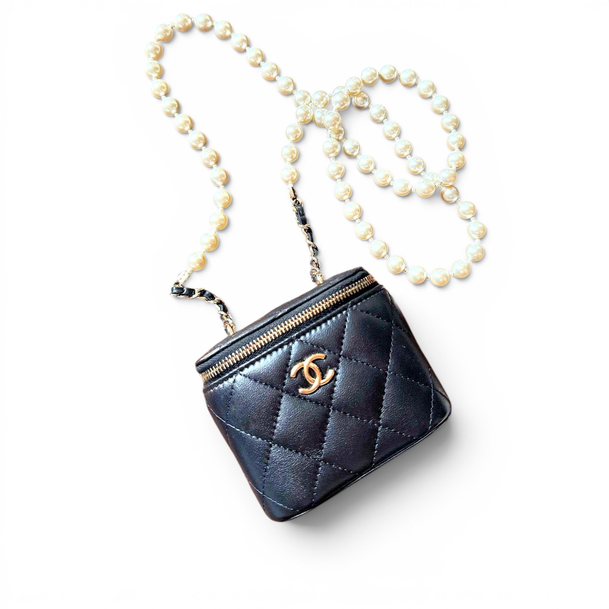 Vanity leather mini bag