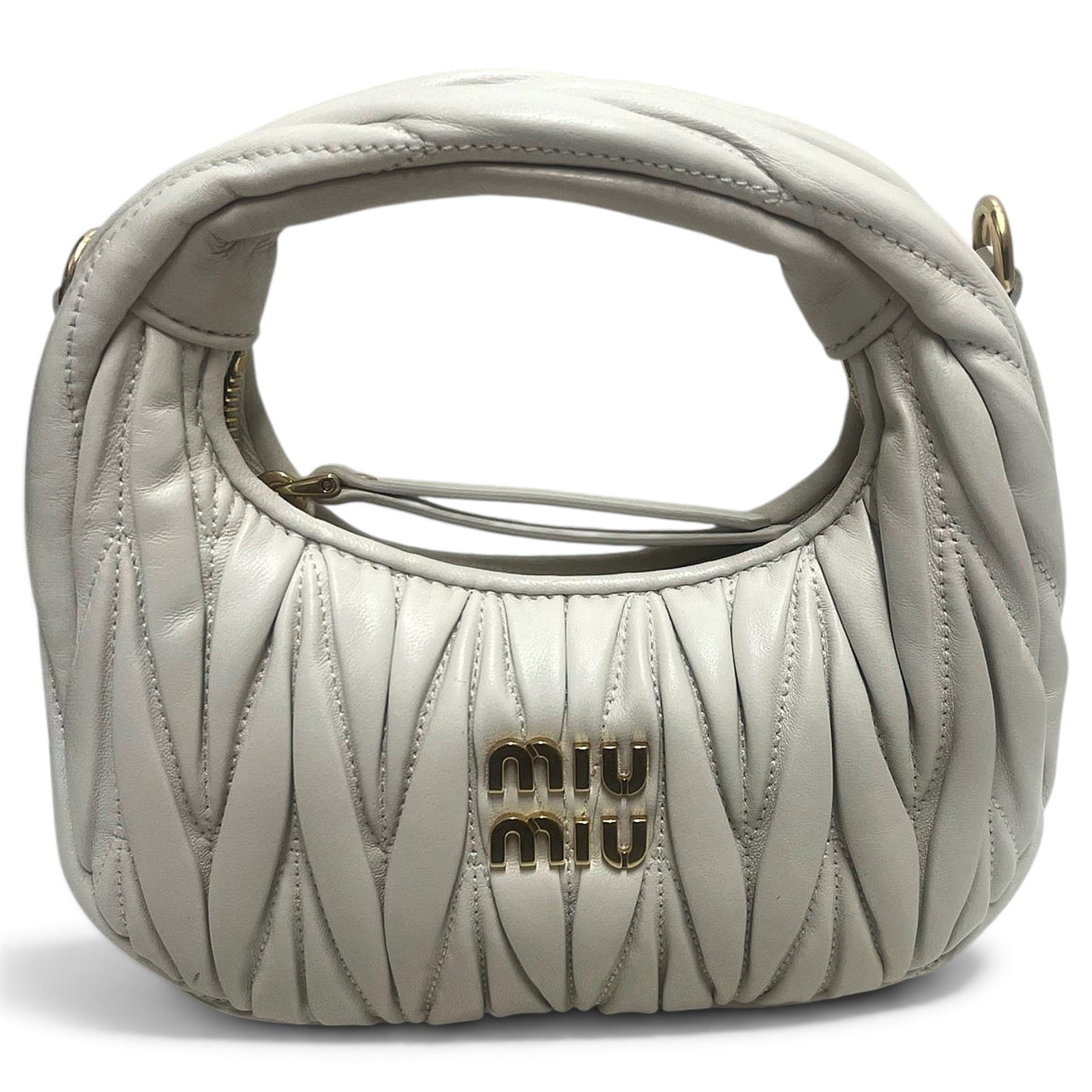Miu Wander leather handbag