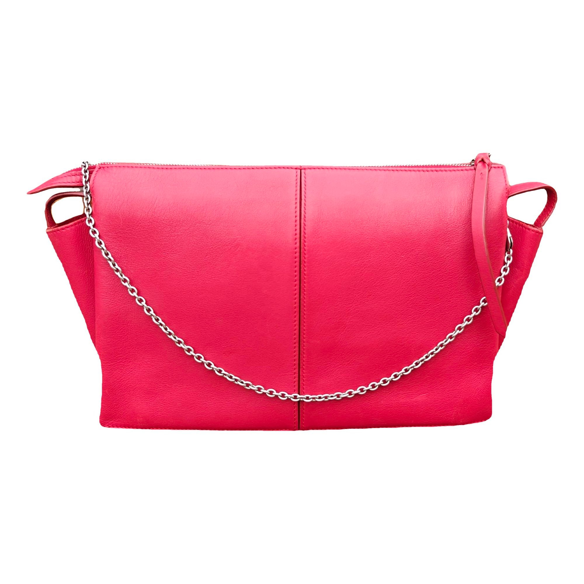 Tri-Fold leather crossbody bag