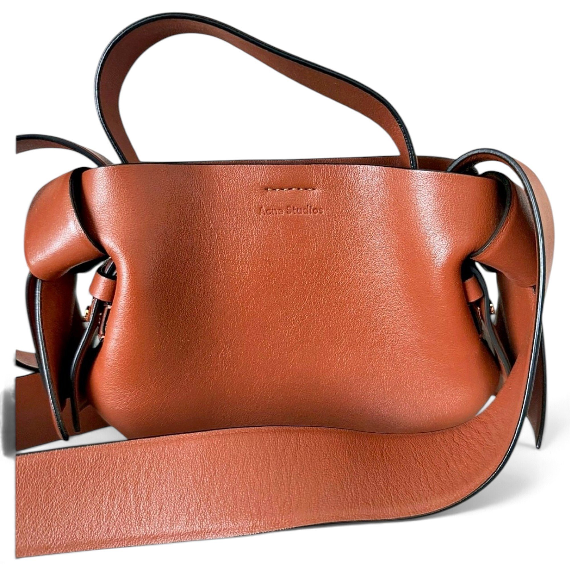 Musubi leather crossbody bag