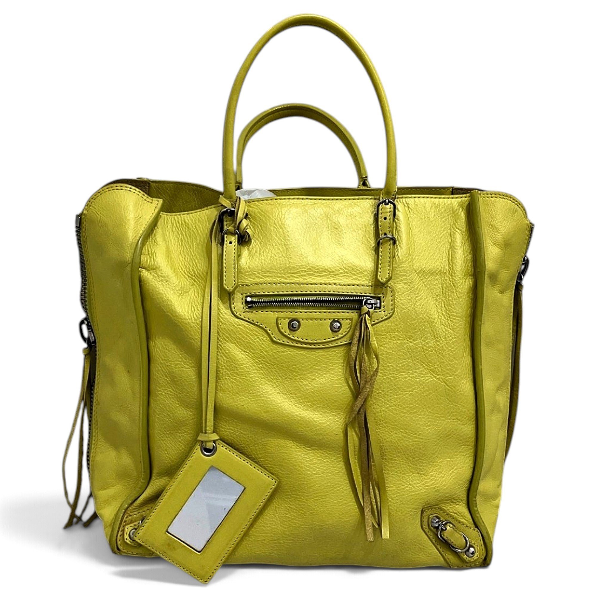 Papier leather tote