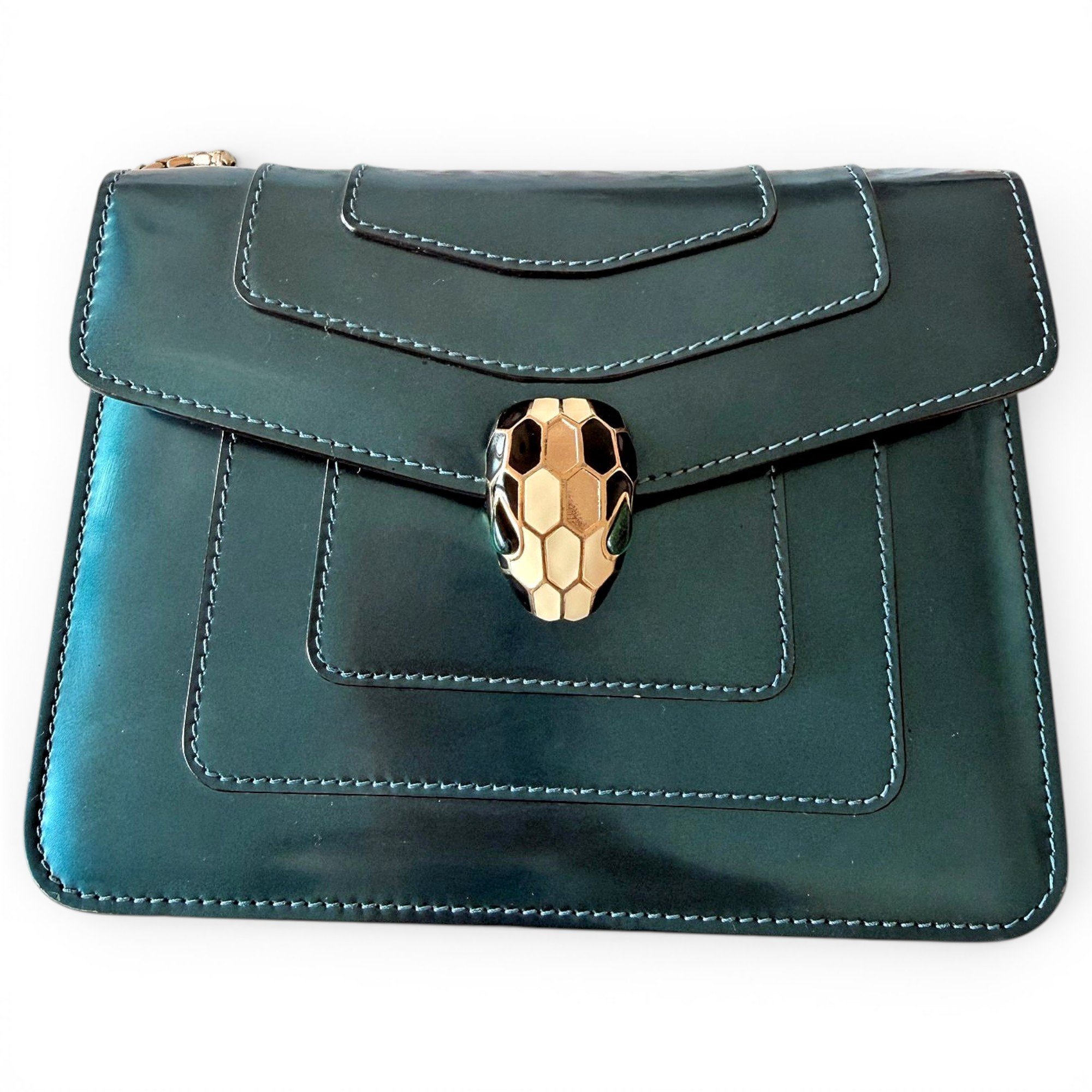 Serpenti leather handbag