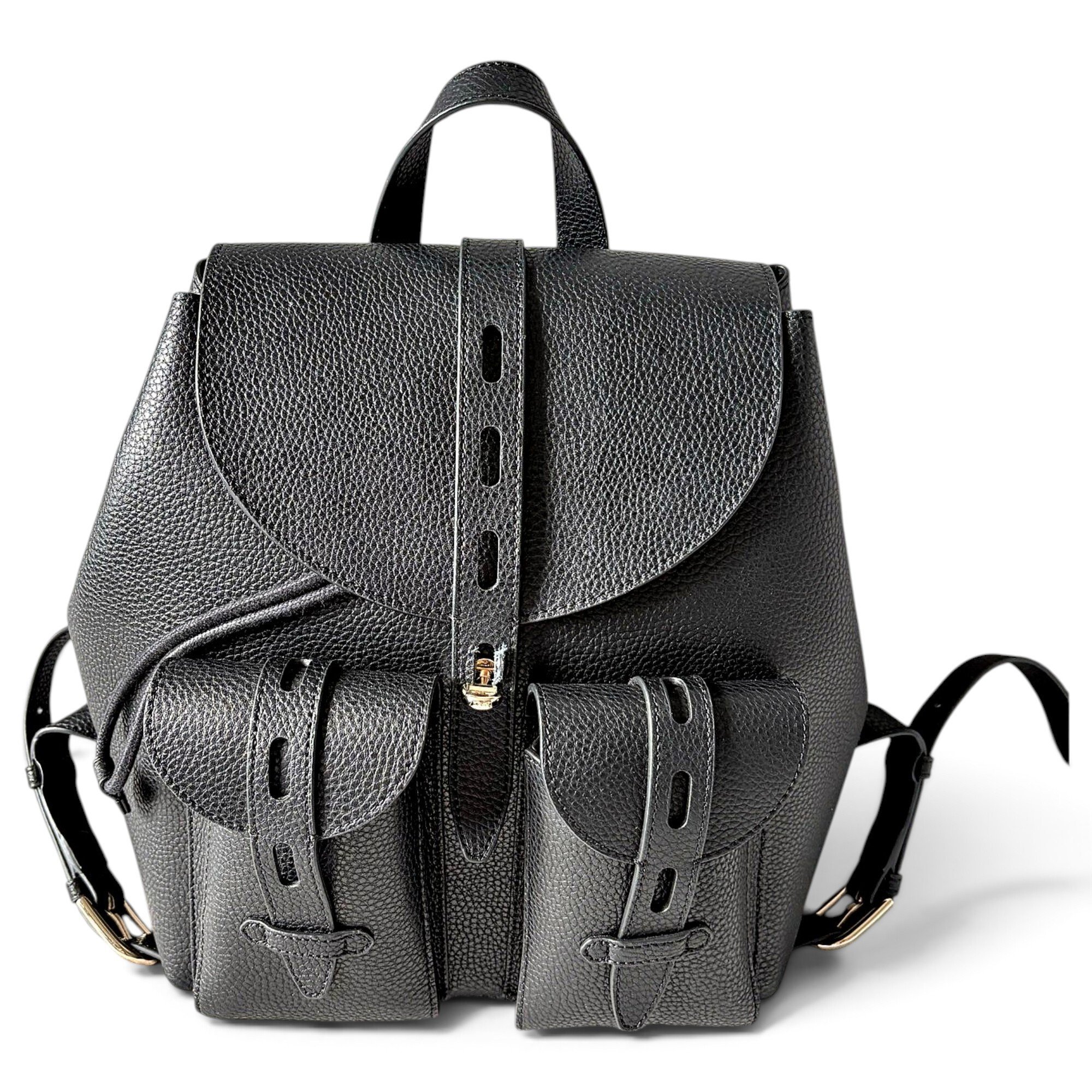 Leather backpack