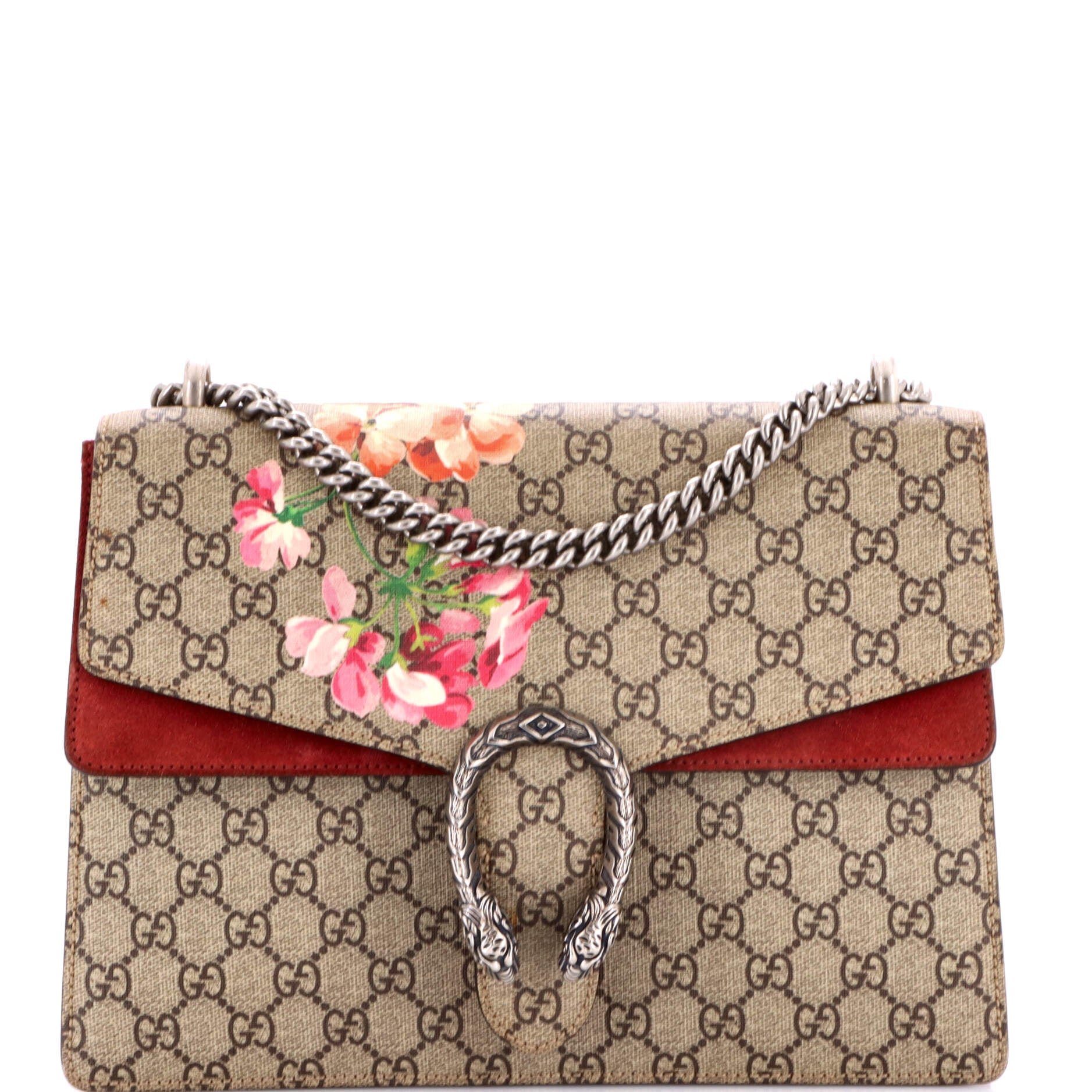 Dionysus Bag Blooms Print GG Coated Canvas Medium