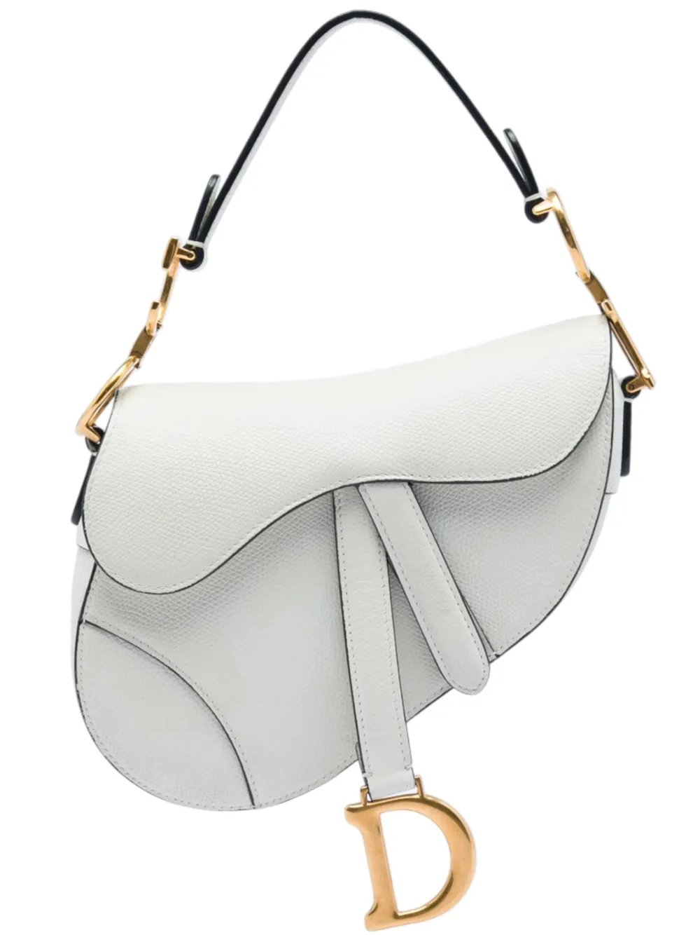 2019 Mini Grained Calfskin Saddle Bag satchel