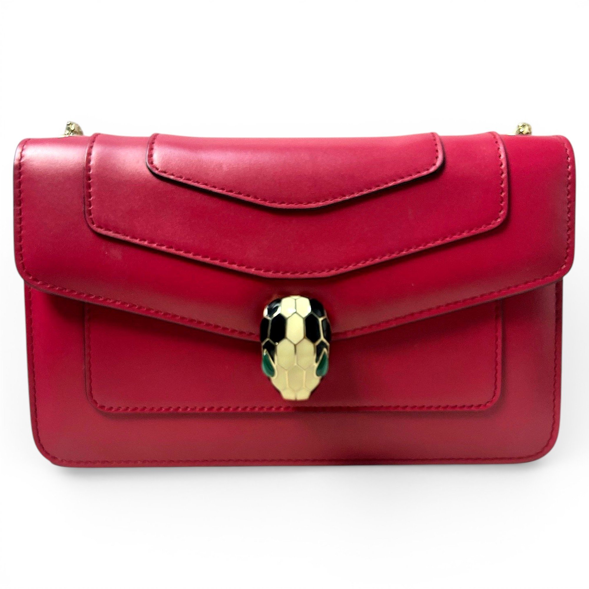 Serpenti leather handbag