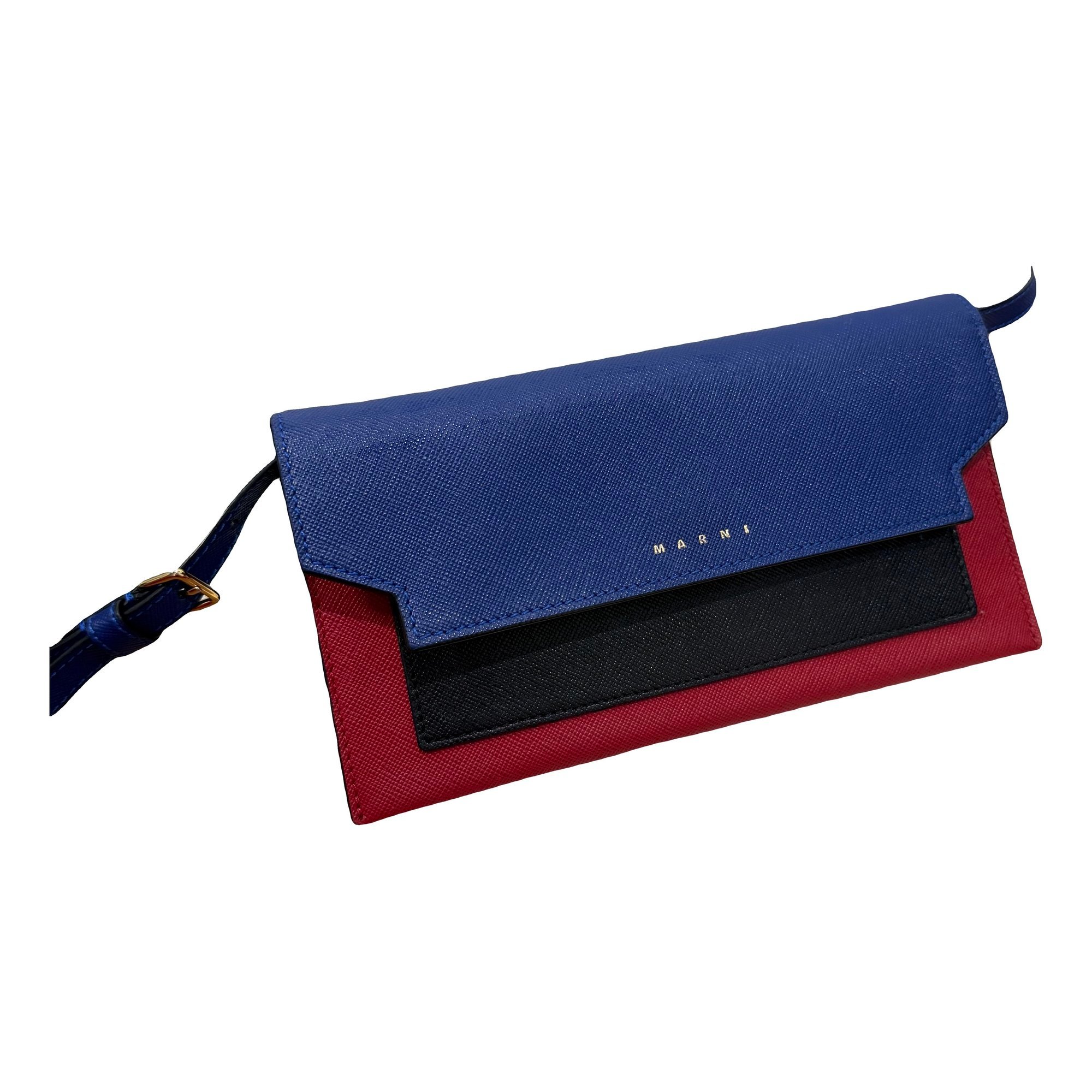 Marni Trunk leather crossbody bag